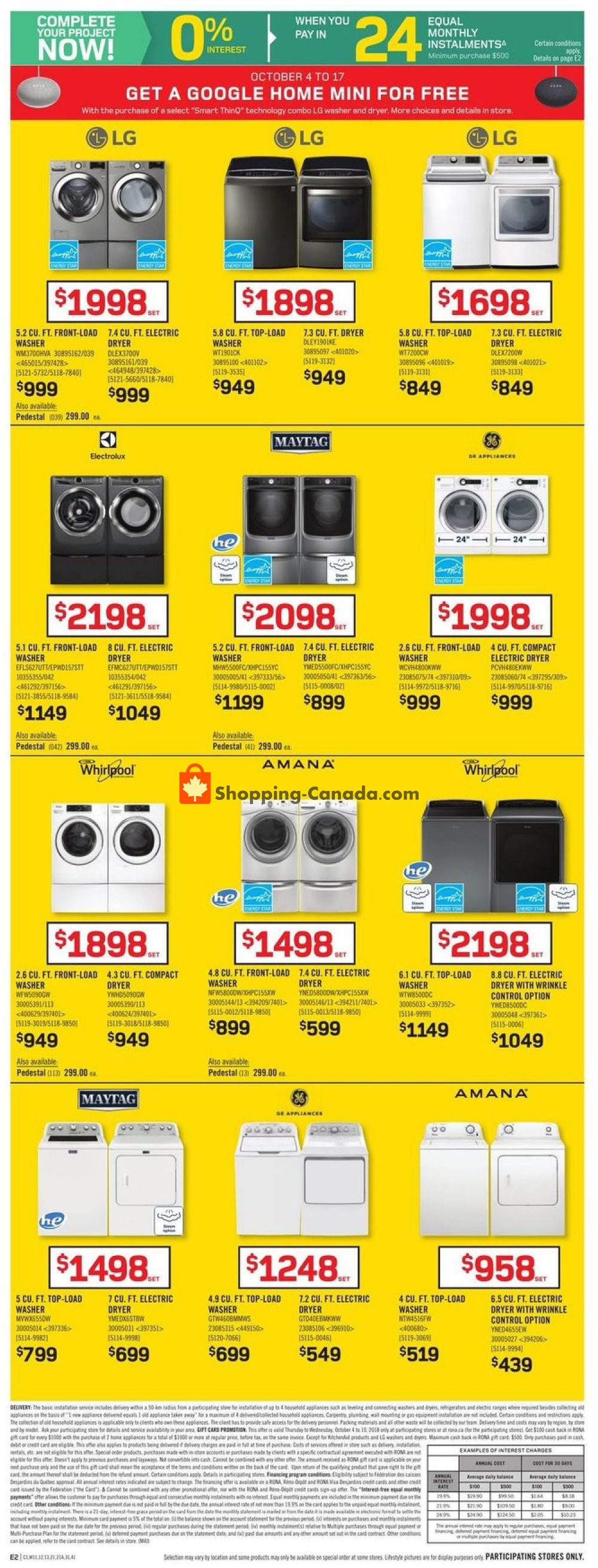 Rona flyer from Thursday October 4, 2018 to Wednesday October 10, 2018 - page 6