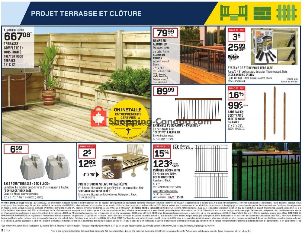 Rona flyer from Thursday July 2, 2020 to Wednesday July 8, 2020 - page 3