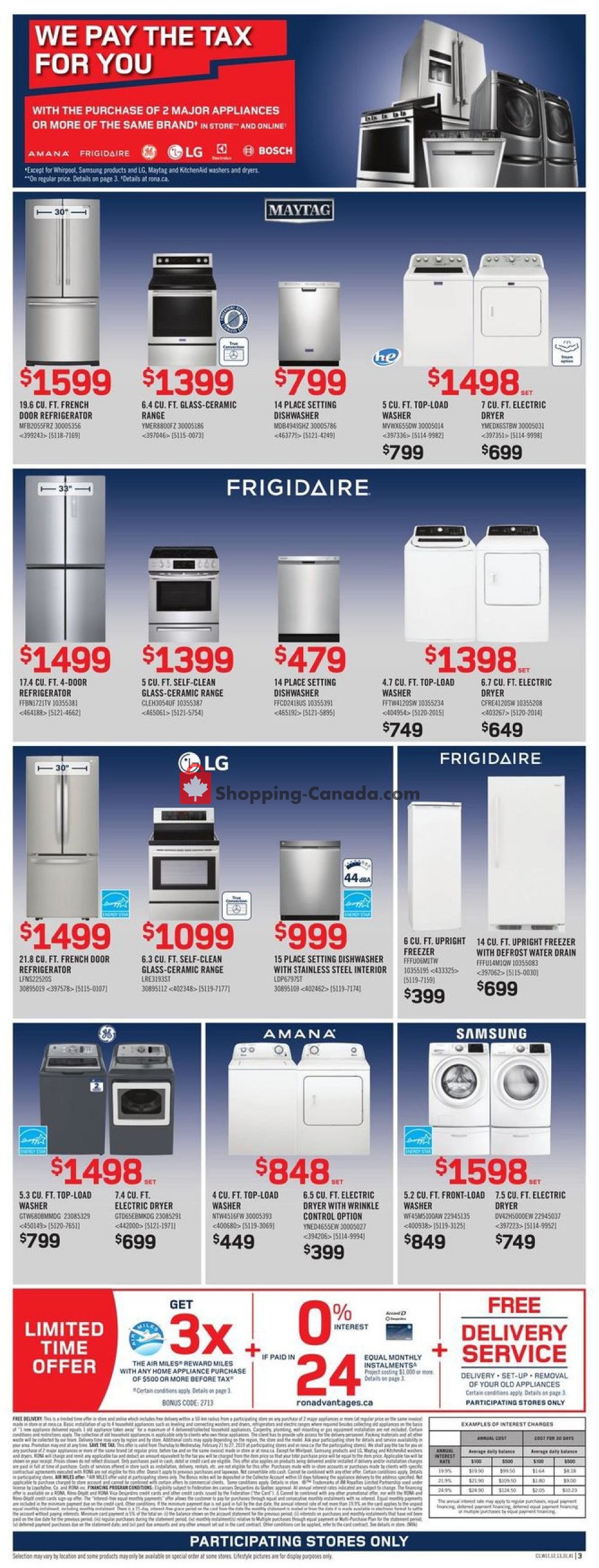 Rona flyer from Thursday February 21, 2019 to Wednesday February 27, 2019 - page 3