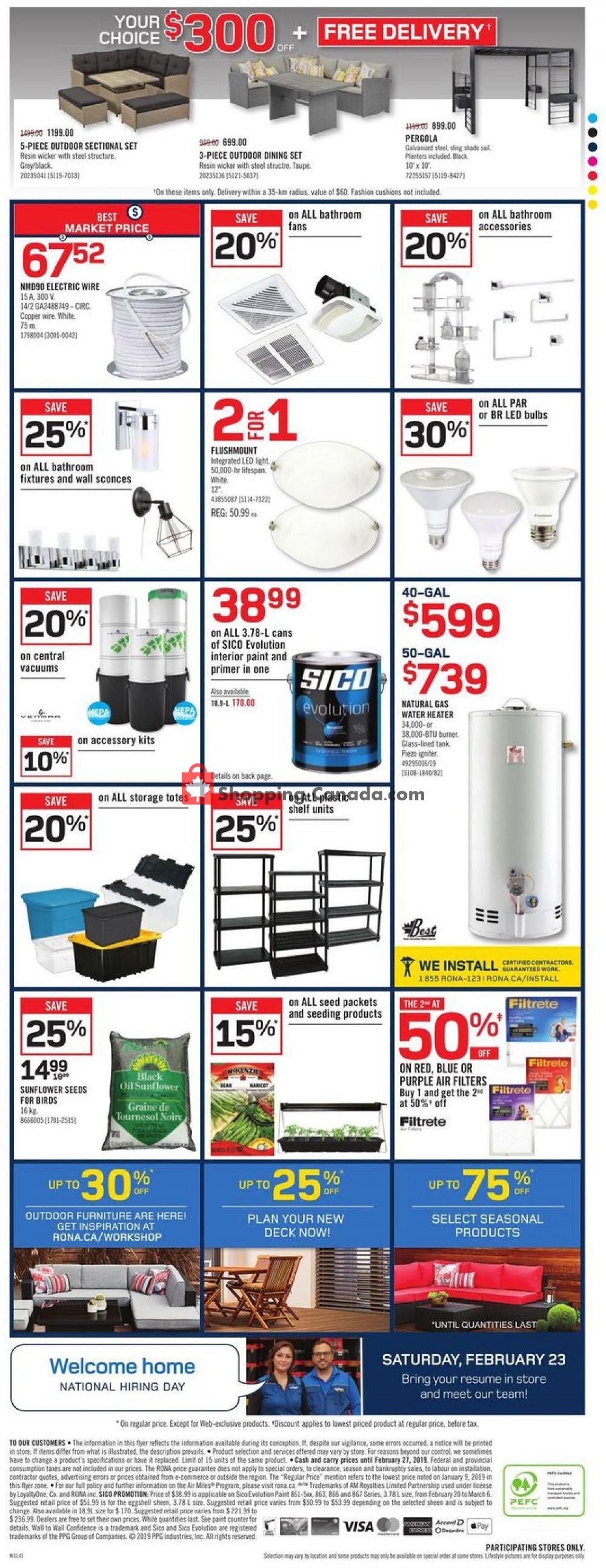 Rona flyer from Thursday February 21, 2019 to Wednesday February 27, 2019 - page 4