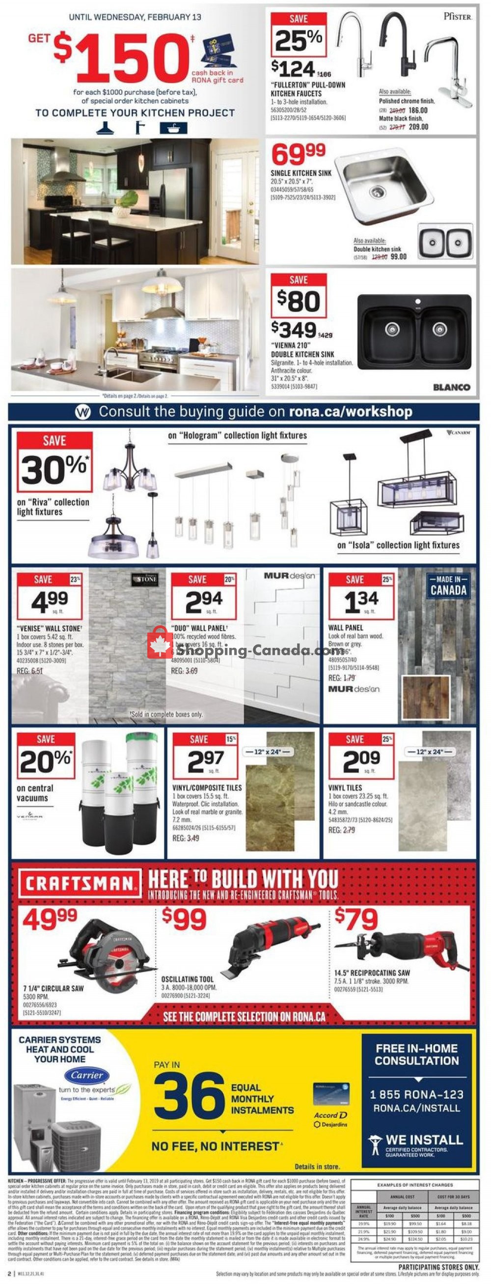 Rona flyer from Thursday January 31, 2019 to Wednesday February 6, 2019 - page 2