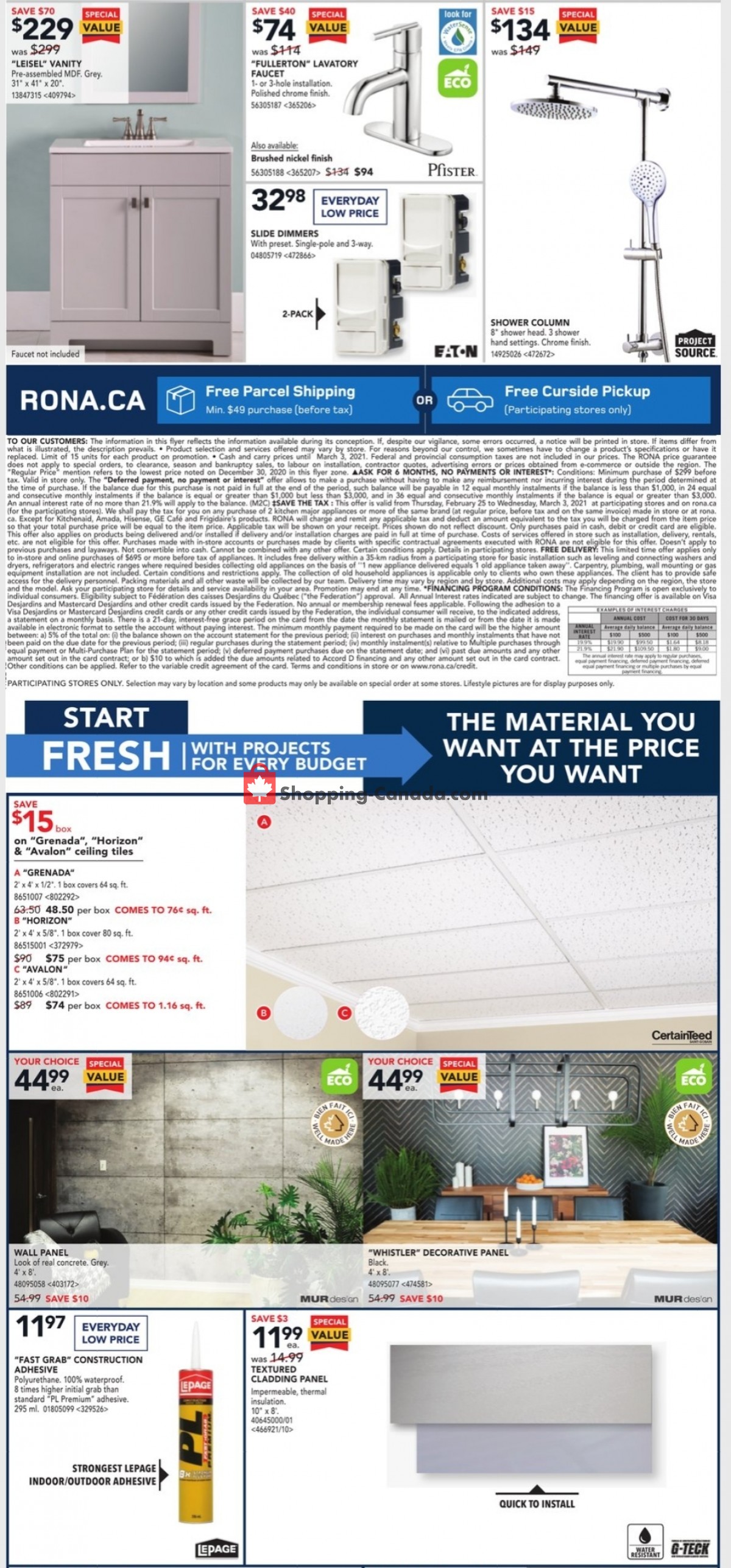 Rona flyer from Thursday February 25, 2021 to Wednesday March 3, 2021 - page 4