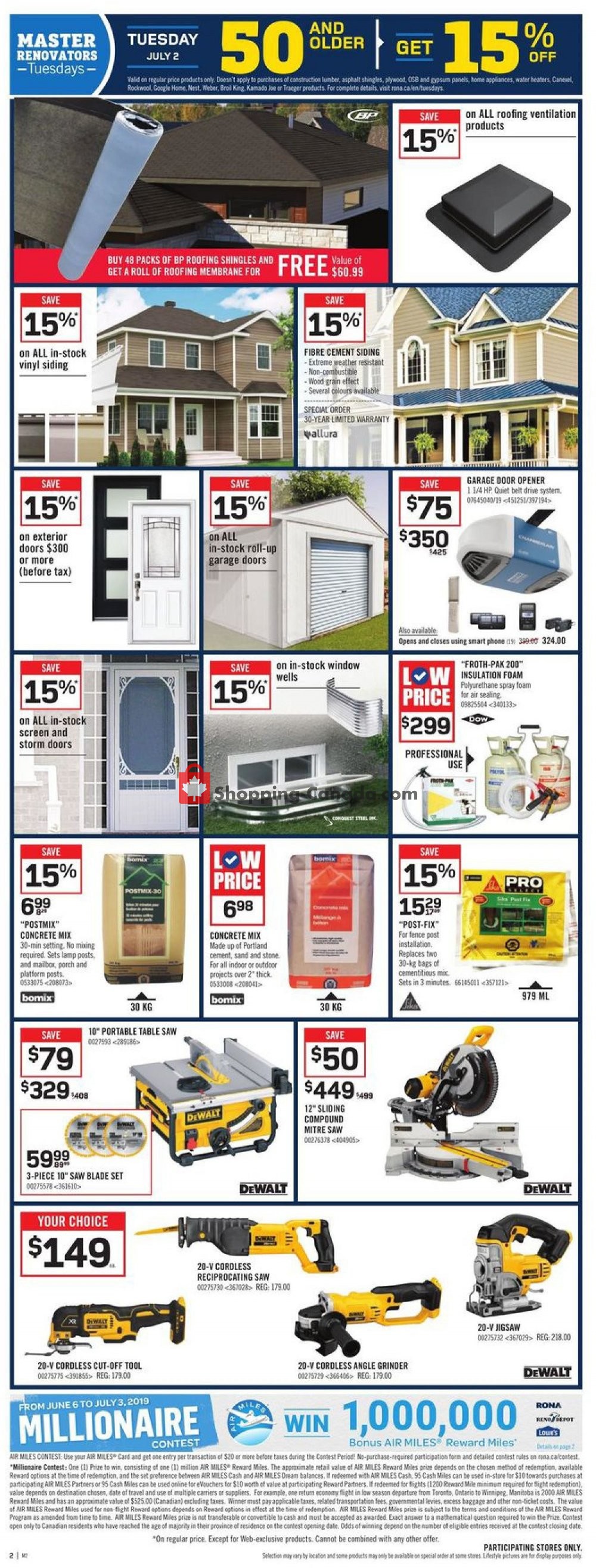 Rona flyer from Thursday June 27, 2019 to Wednesday July 3, 2019 - page 2
