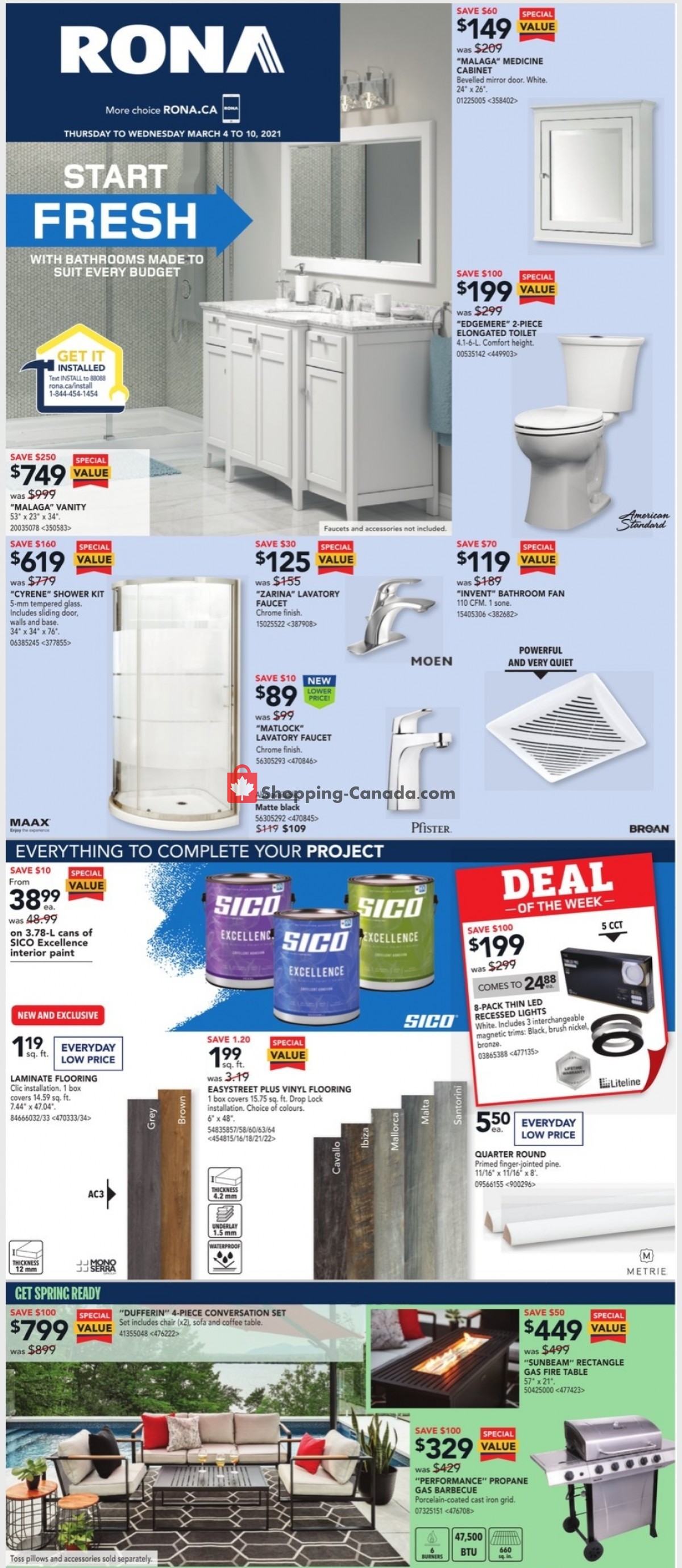 Rona flyer from Thursday March 4, 2021 to Wednesday March 10, 2021 - page 1