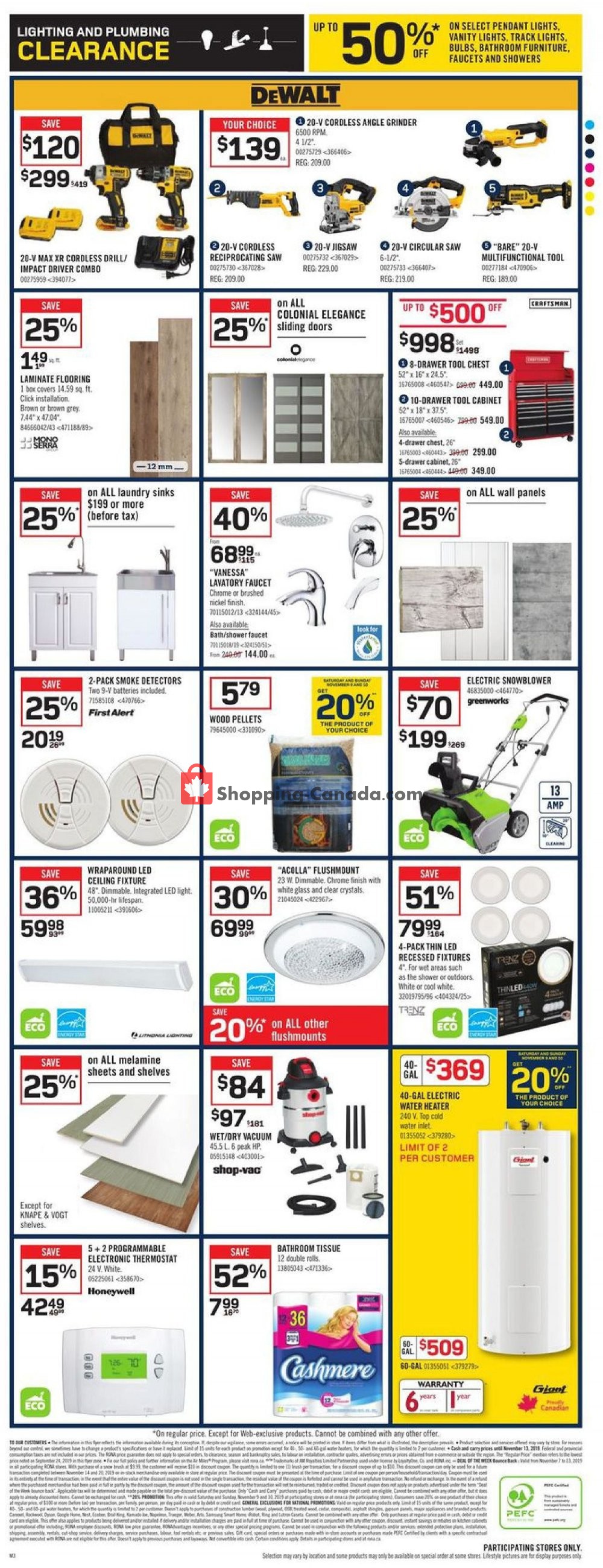 Rona flyer from Thursday November 7, 2019 to Wednesday November 13, 2019 - page 6