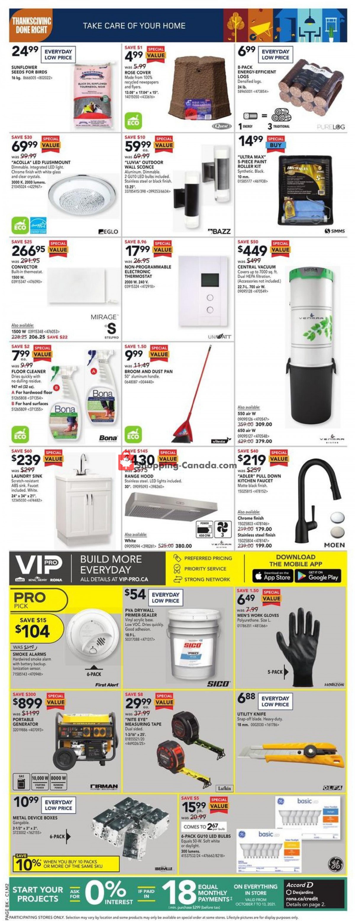 Rona flyer from Thursday October 7, 2021 to Wednesday October 13, 2021 - page 2