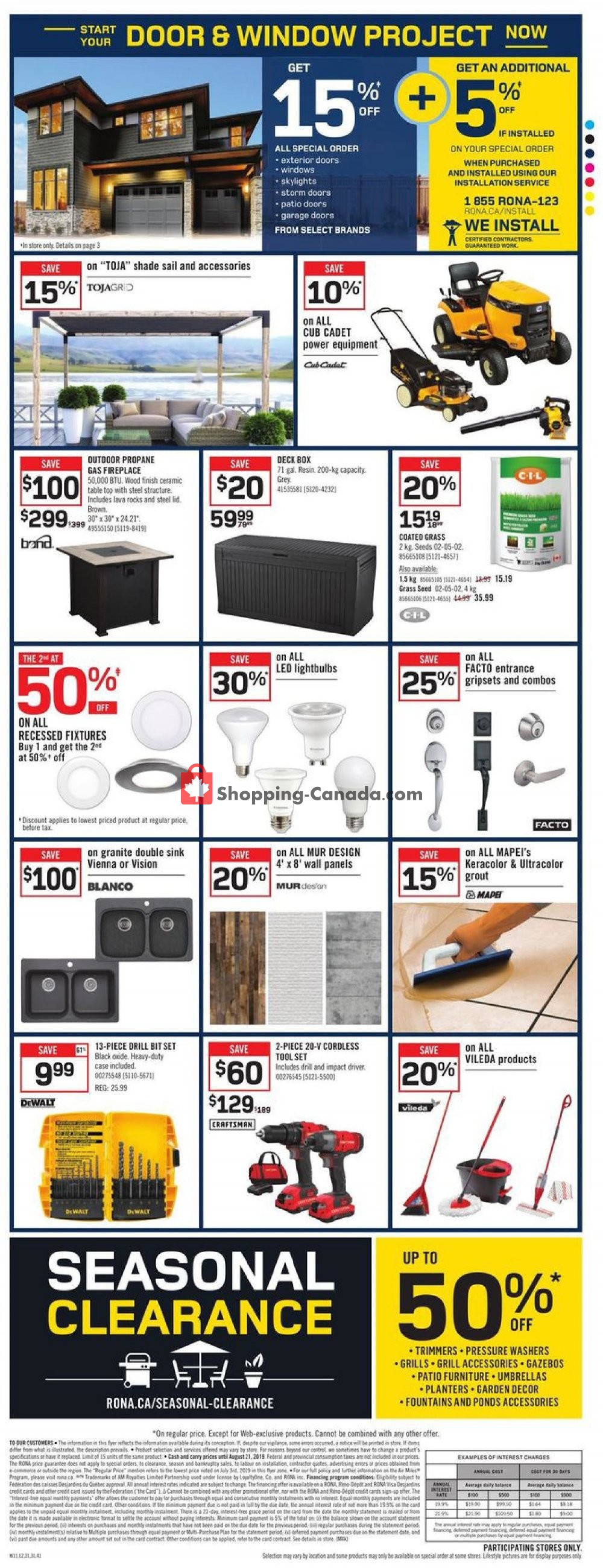 Rona flyer from Thursday August 15, 2019 to Wednesday August 21, 2019 - page 6
