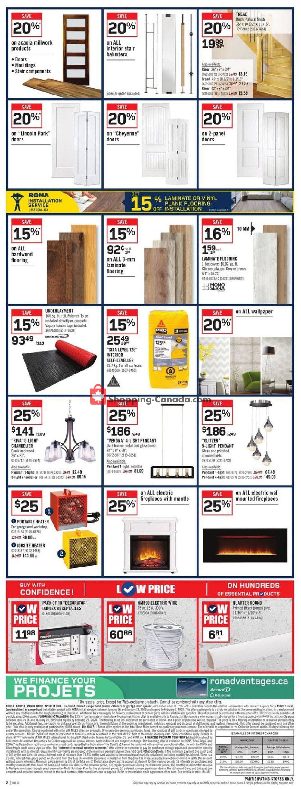 Rona flyer from Thursday January 16, 2020 to Wednesday January 22, 2020 - page 2