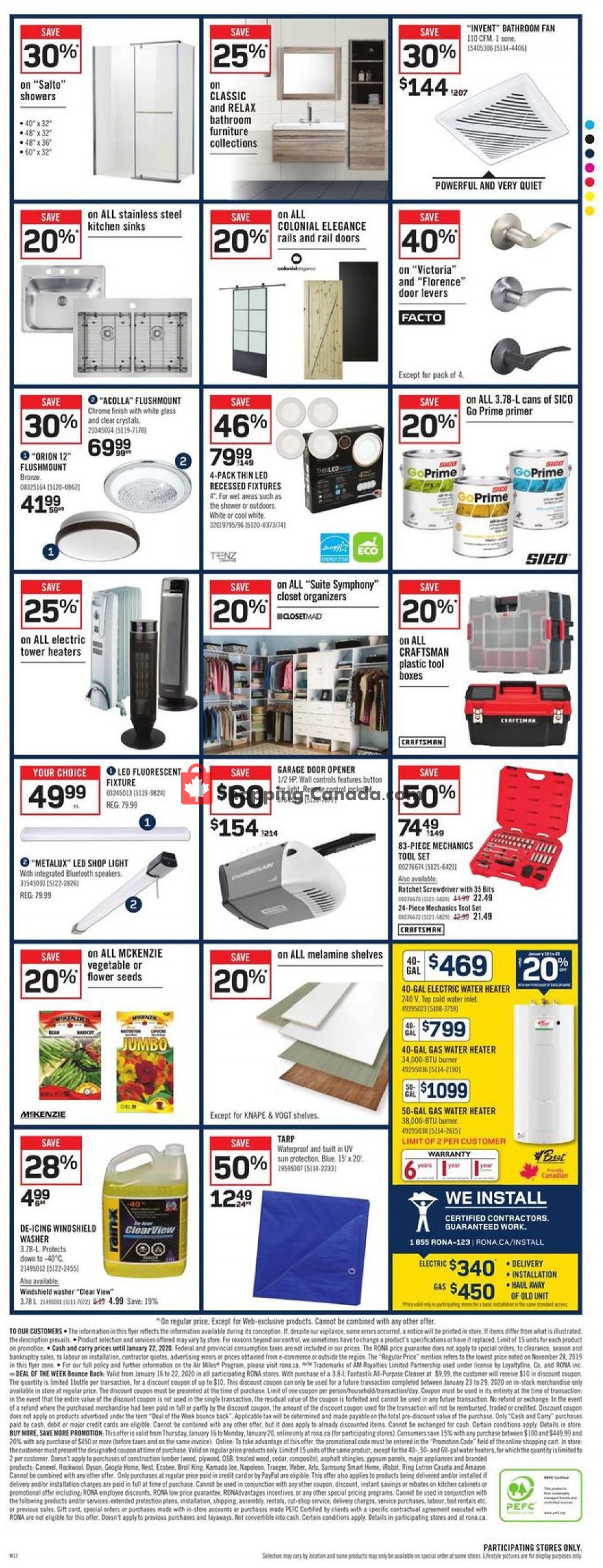 Rona flyer from Thursday January 16, 2020 to Wednesday January 22, 2020 - page 4