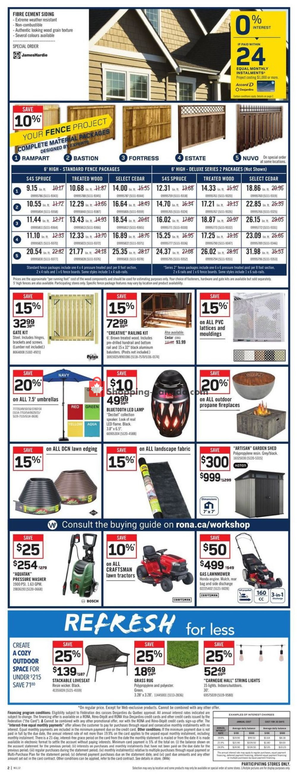 Rona flyer from Thursday July 11, 2019 to Wednesday July 17, 2019 - page 2