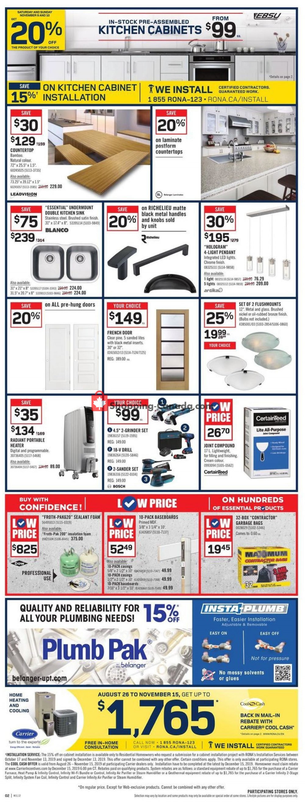 Rona flyer from Thursday November 7, 2019 to Wednesday November 13, 2019 - page 2