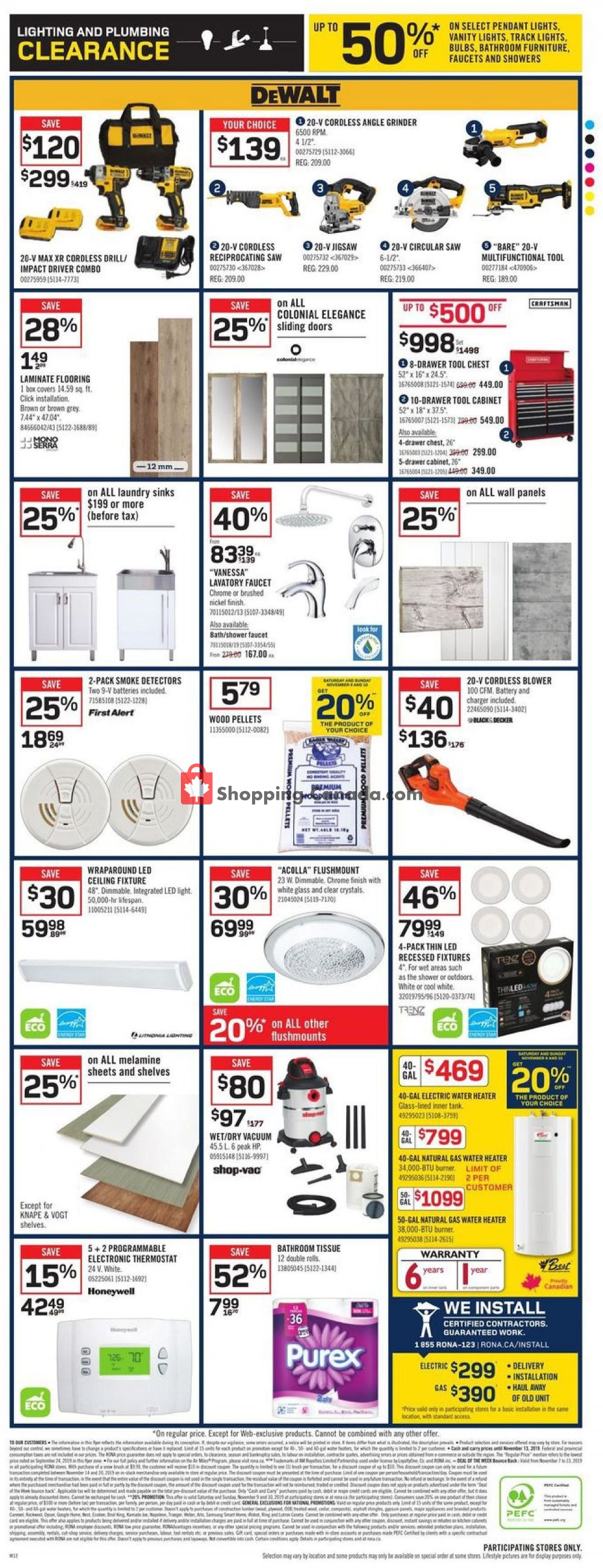 Rona flyer from Thursday November 7, 2019 to Wednesday November 13, 2019 - page 8