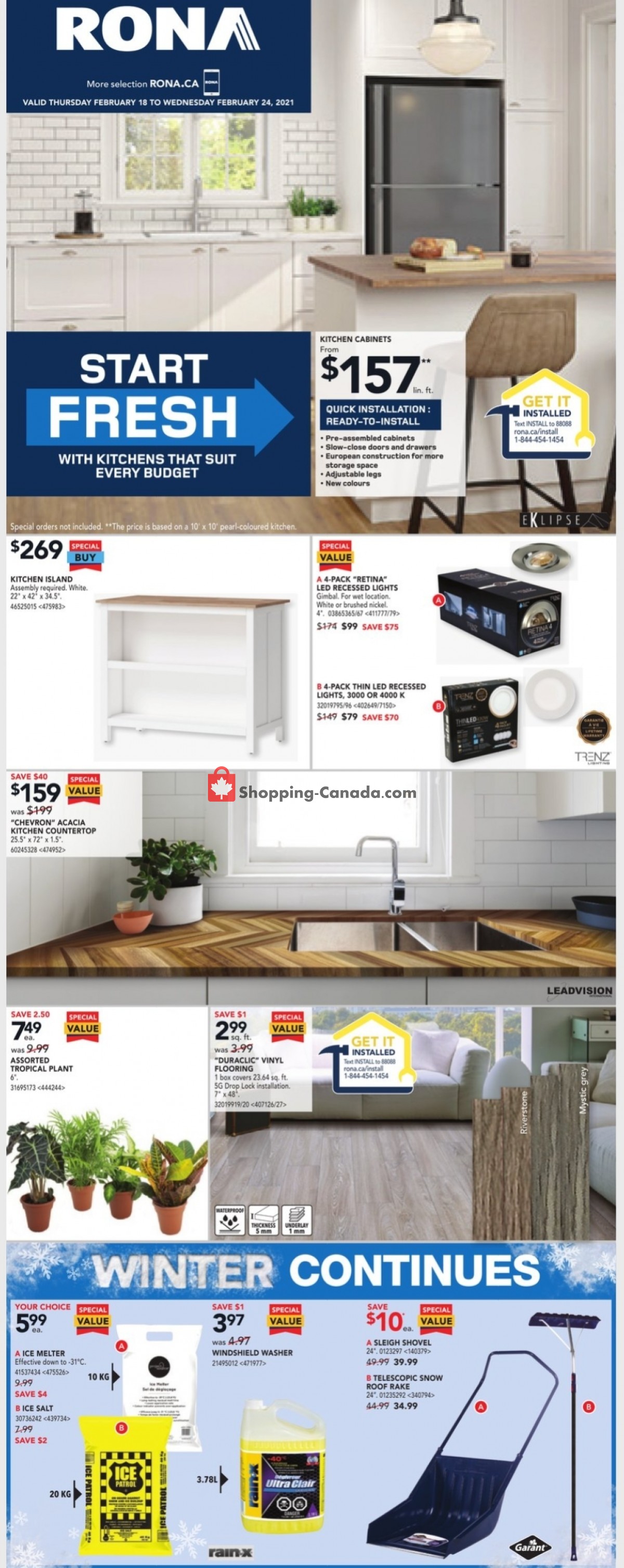 Rona flyer from Thursday February 18, 2021 to Wednesday February 24, 2021 - page 1