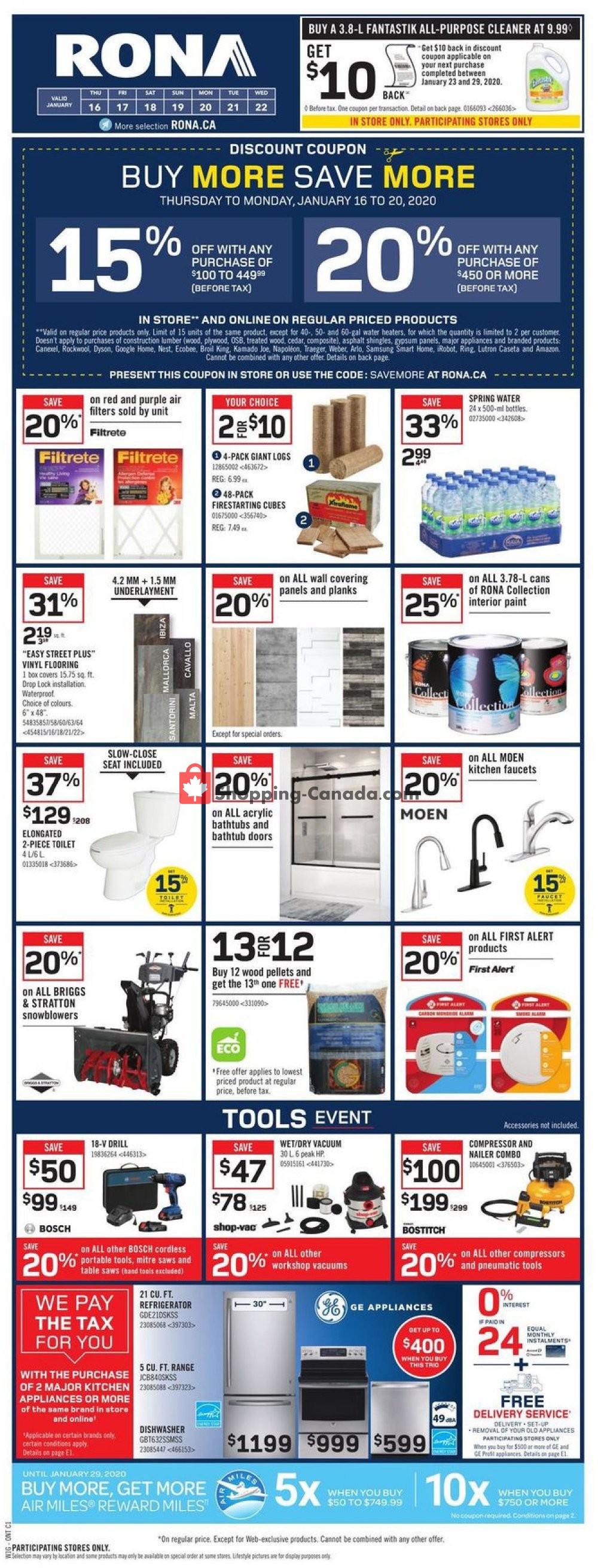 Rona flyer from Thursday January 16, 2020 to Wednesday January 22, 2020 - page 3
