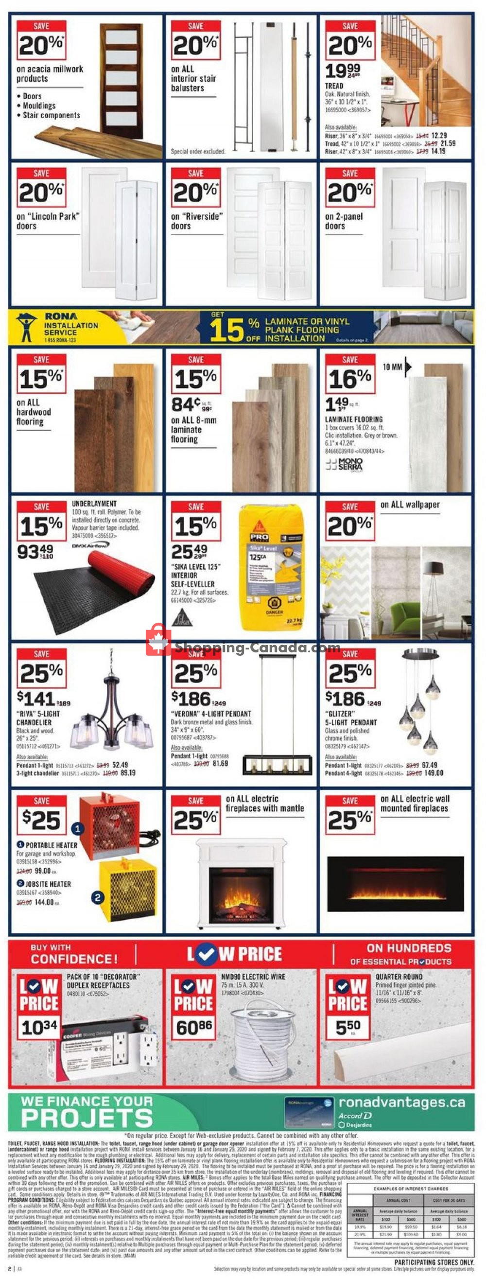 Rona flyer from Thursday January 16, 2020 to Wednesday January 22, 2020 - page 4