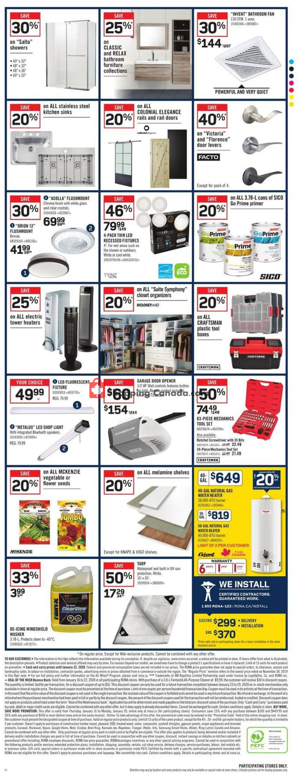 Rona flyer from Thursday January 16, 2020 to Wednesday January 22, 2020 - page 6