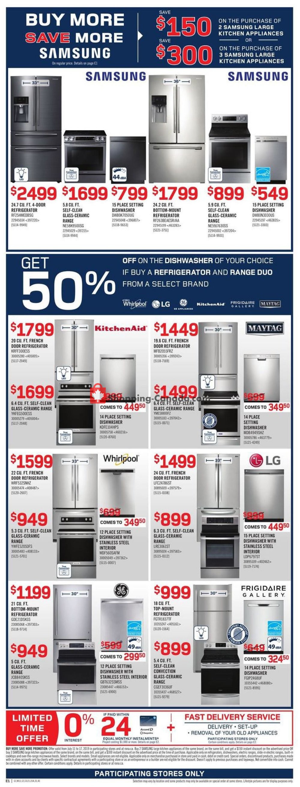 Rona flyer from Thursday July 11, 2019 to Wednesday July 17, 2019 - page 4