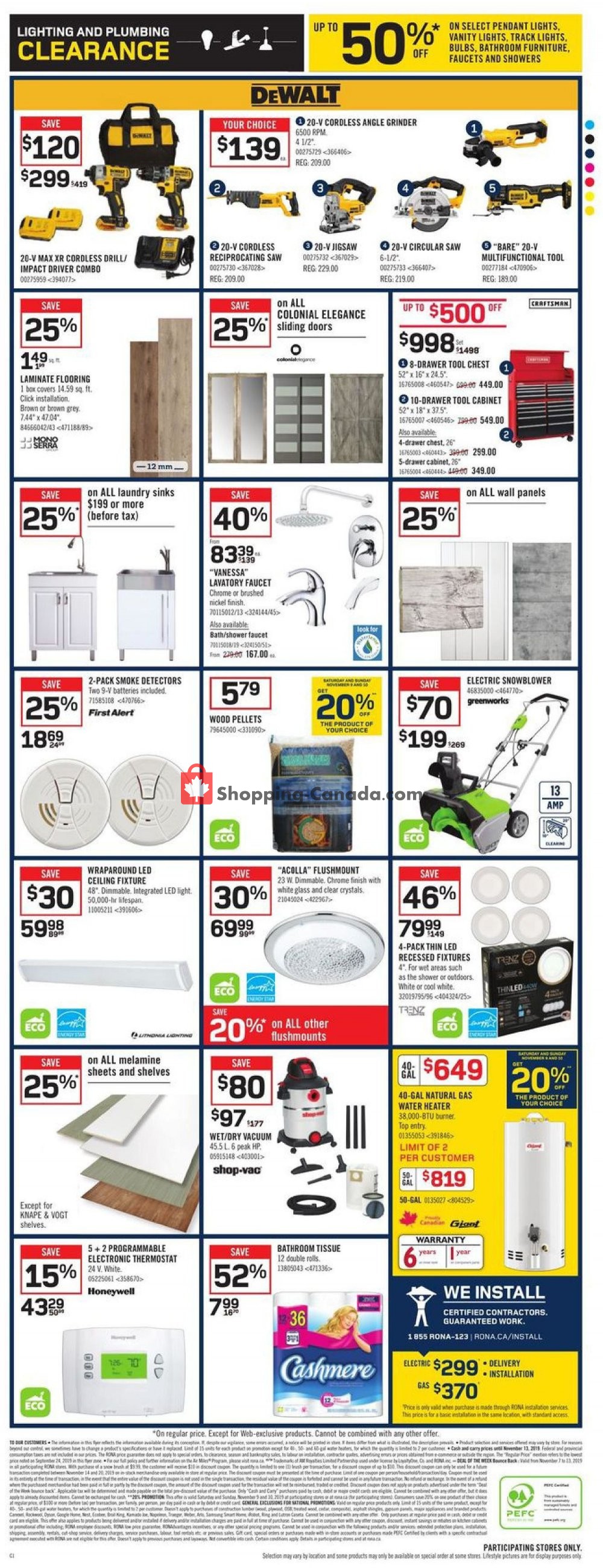 Rona flyer from Thursday November 7, 2019 to Wednesday November 13, 2019 - page 10
