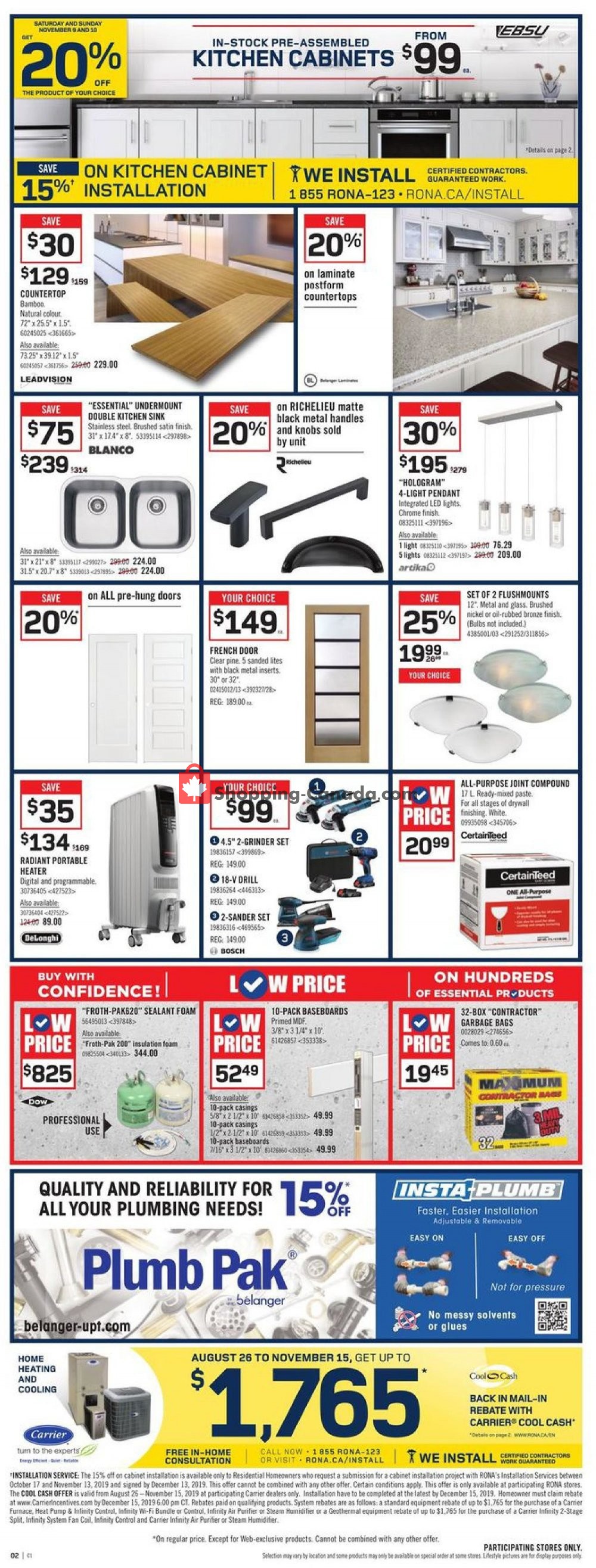 Rona flyer from Thursday November 7, 2019 to Wednesday November 13, 2019 - page 4