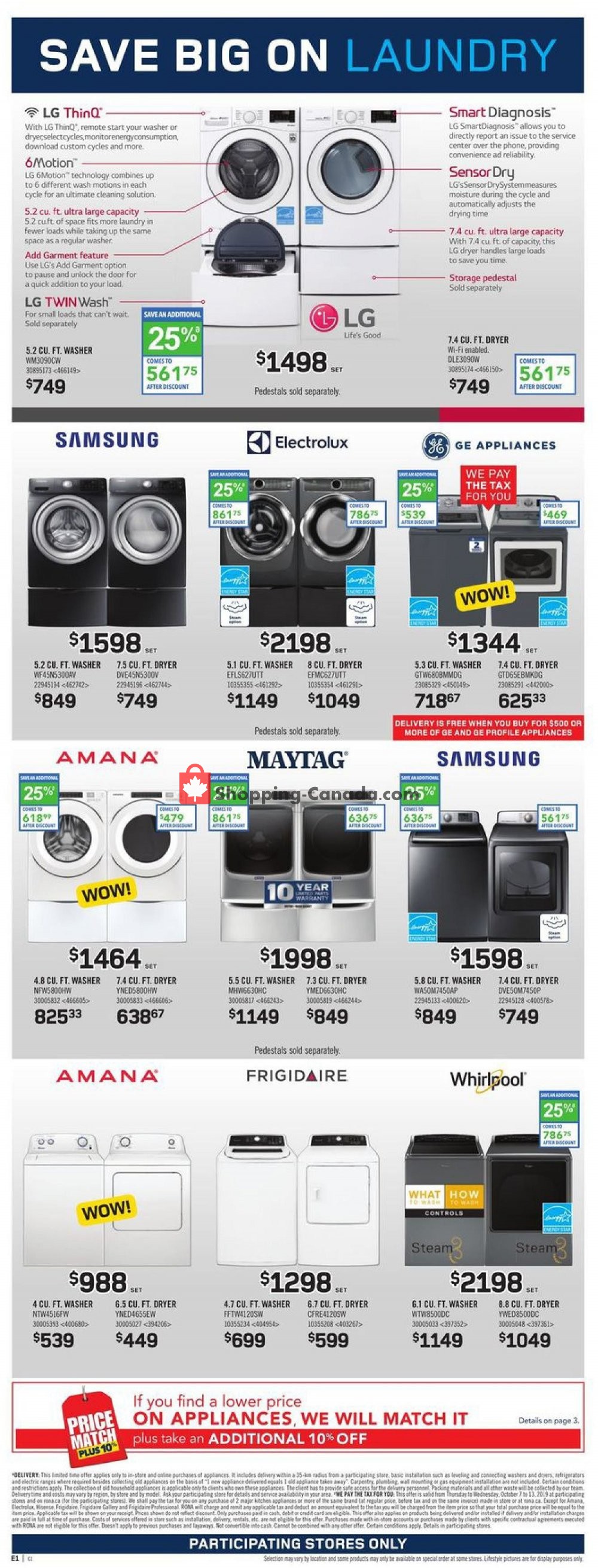 Rona flyer from Thursday November 7, 2019 to Wednesday November 13, 2019 - page 8