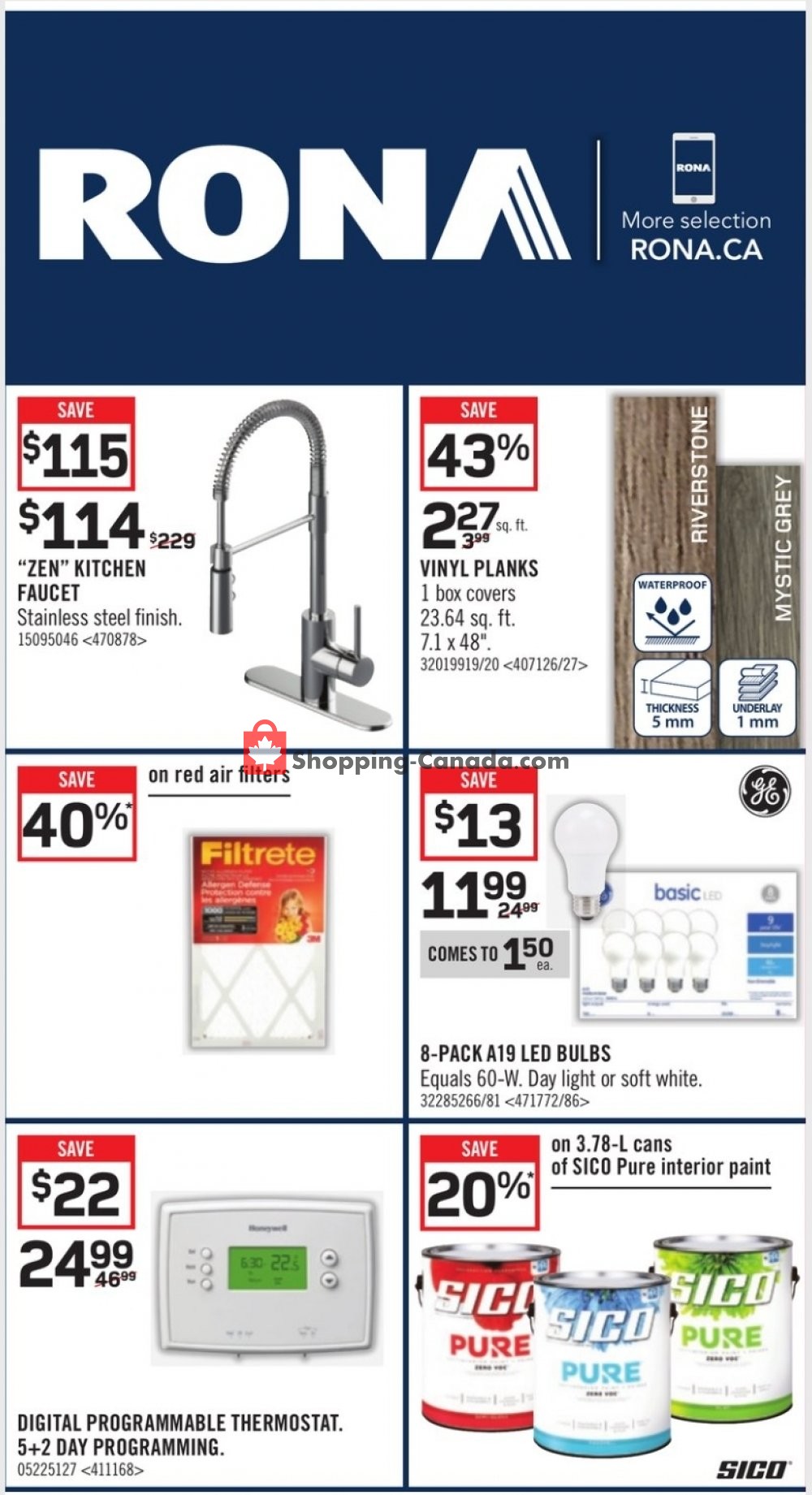 Rona Canada, flyer (Special Offer ON) October 8 October 14, 2020