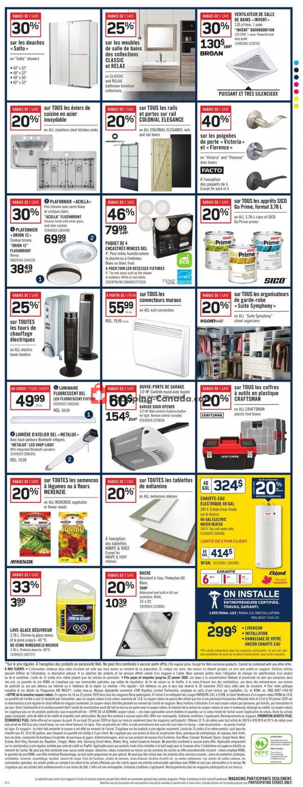 Rona flyer from Thursday January 16, 2020 to Wednesday January 22, 2020 - page 4