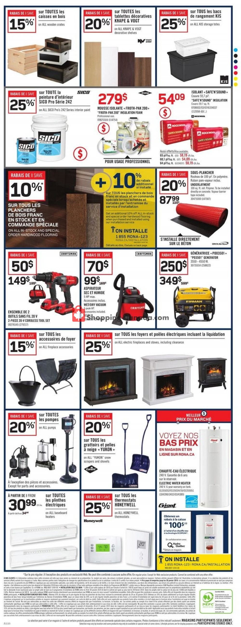 Rona flyer from Thursday January 24, 2019 to Wednesday January 30, 2019 - page 4