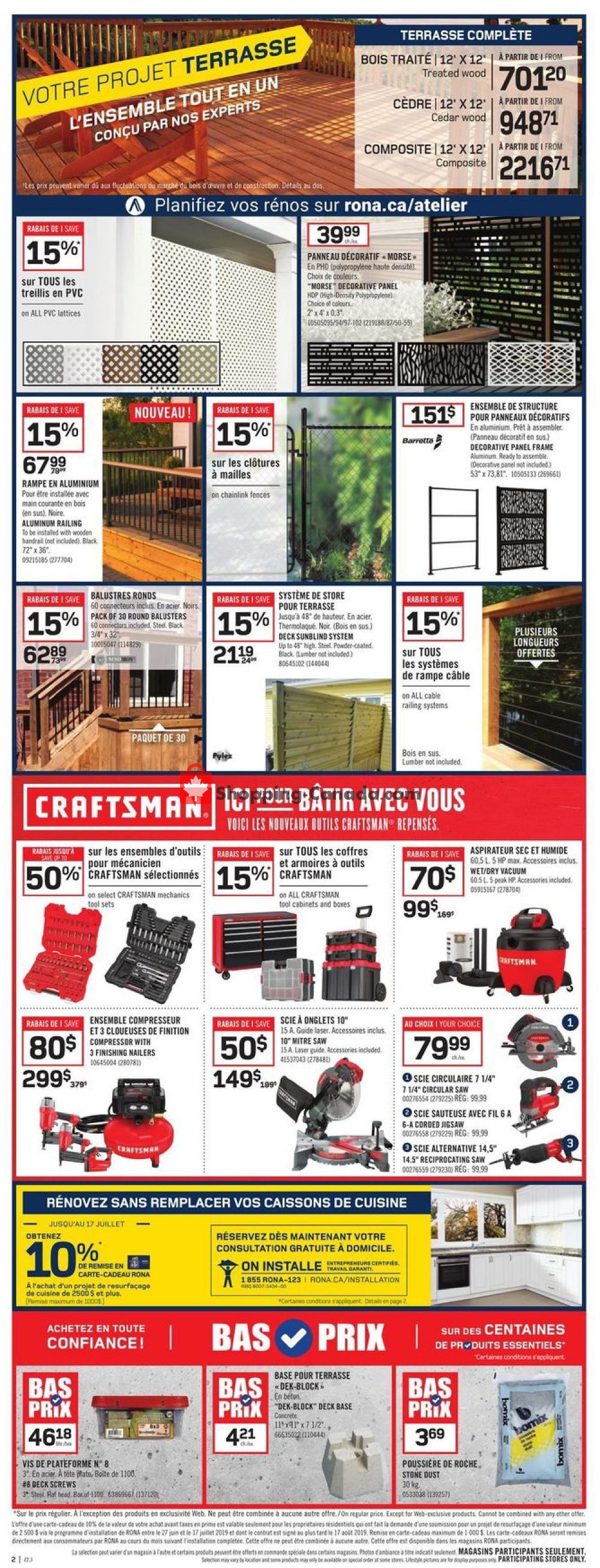 Rona flyer from Thursday July 4, 2019 to Wednesday July 10, 2019 - page 2
