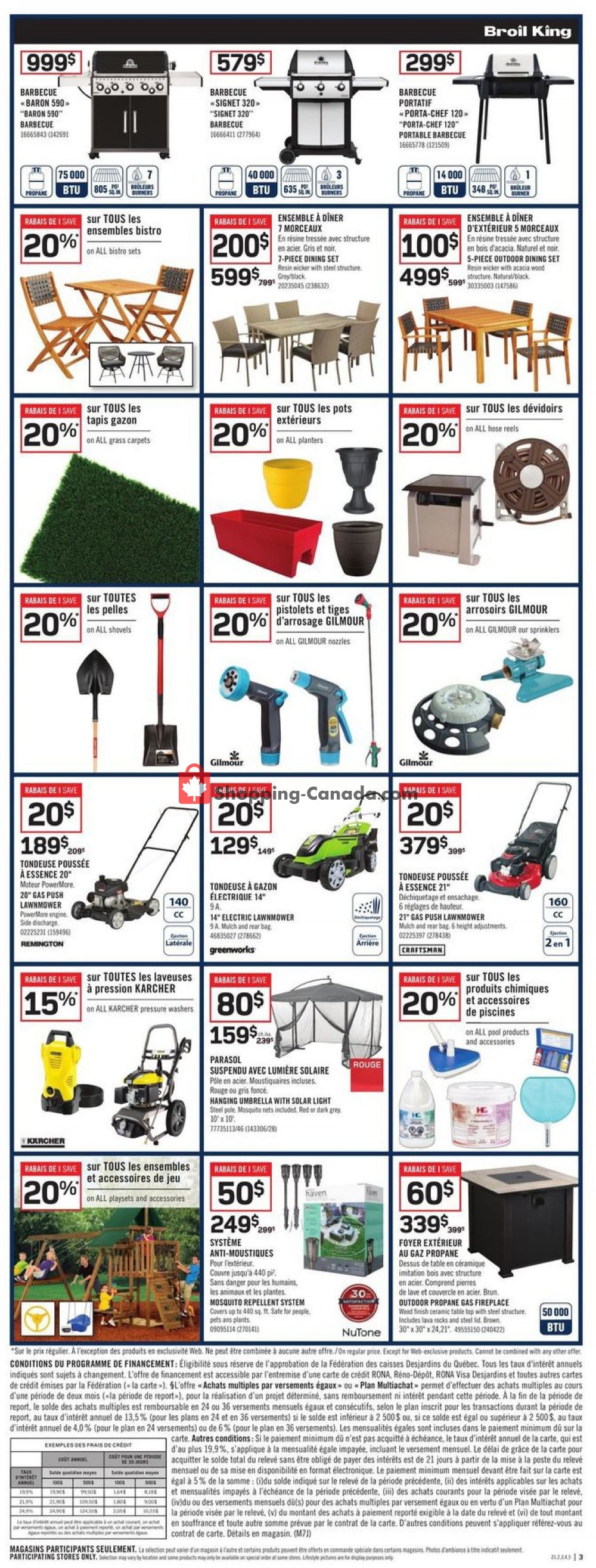 Rona flyer from Thursday July 4, 2019 to Wednesday July 10, 2019 - page 3
