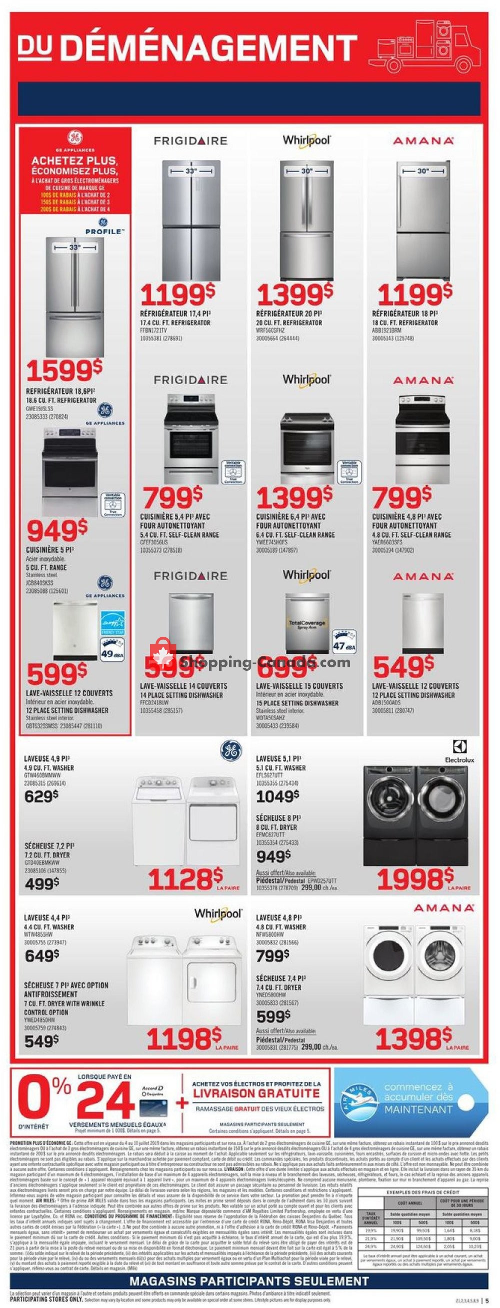 Rona flyer from Thursday July 4, 2019 to Wednesday July 10, 2019 - page 5