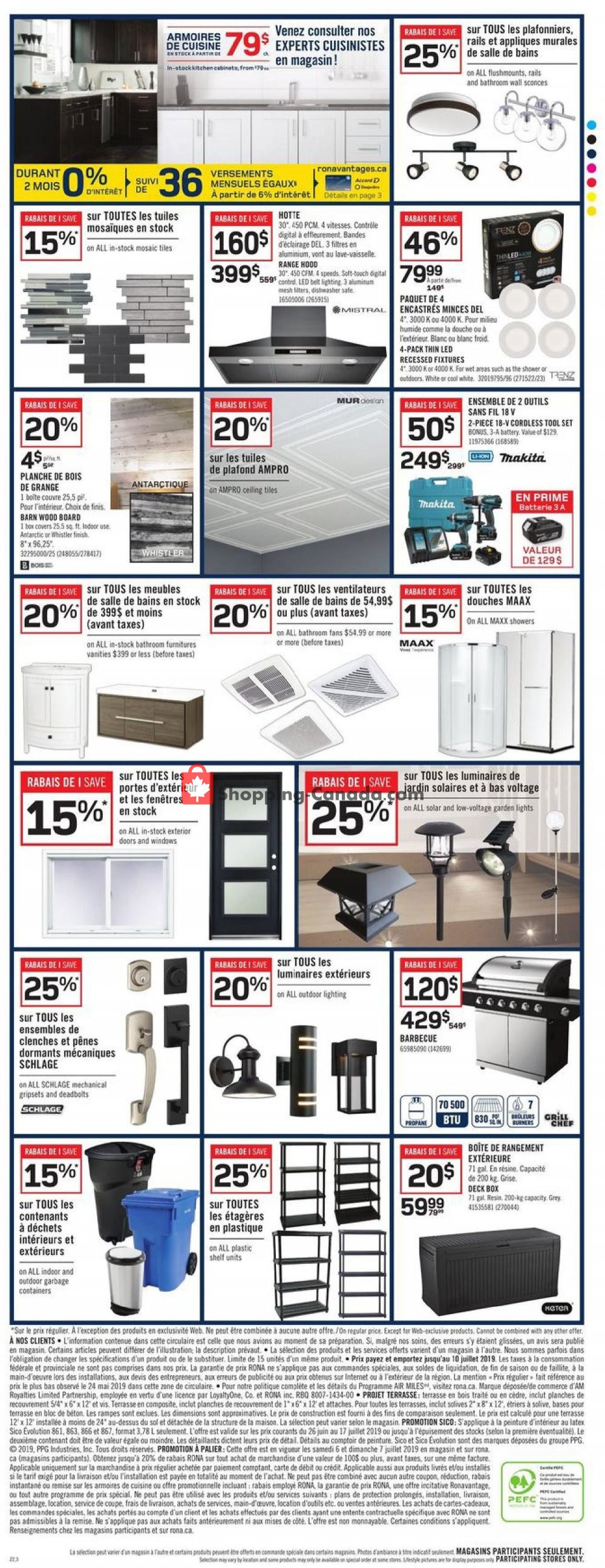 Rona flyer from Thursday July 4, 2019 to Wednesday July 10, 2019 - page 6