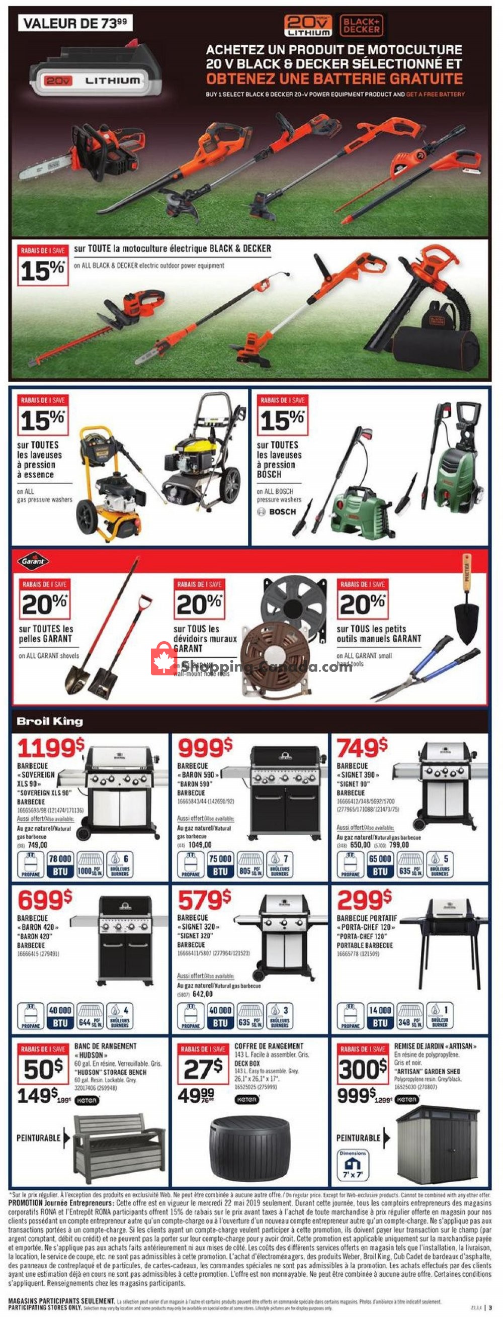 Rona flyer from Thursday May 16, 2019 to Wednesday May 22, 2019 - page 3