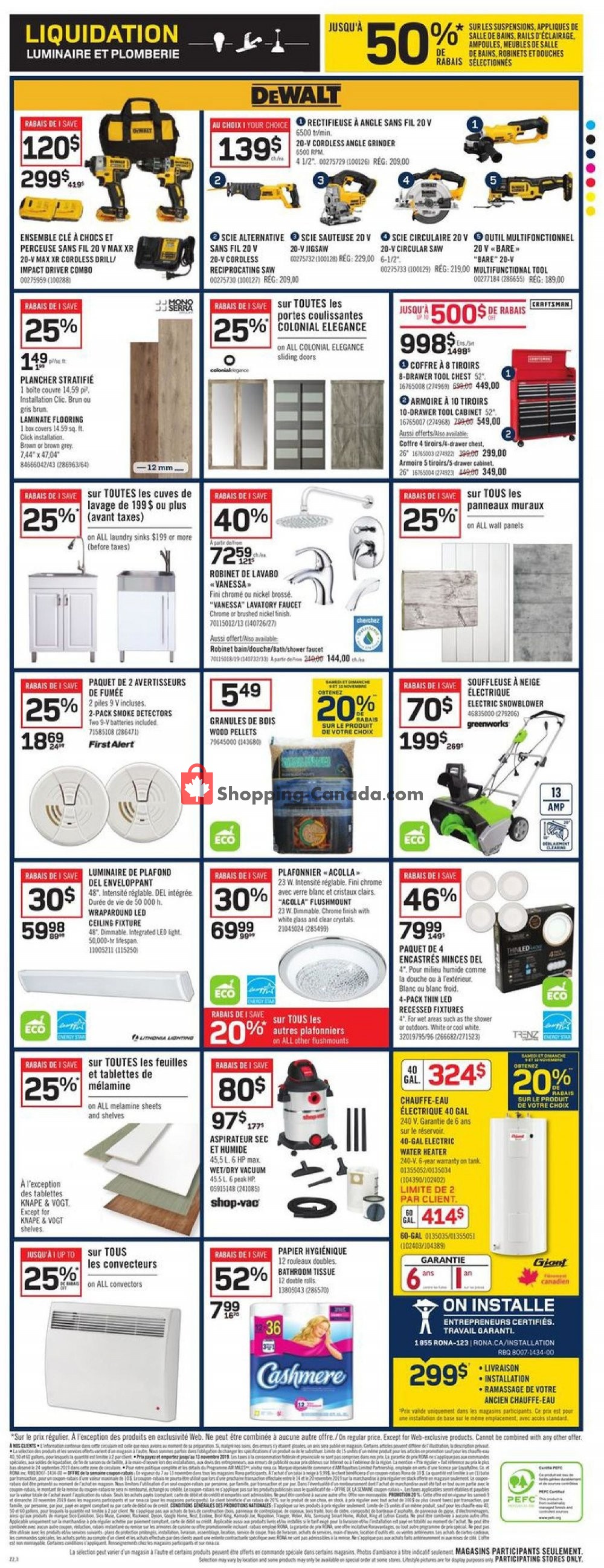 Rona flyer from Thursday November 7, 2019 to Wednesday November 13, 2019 - page 6