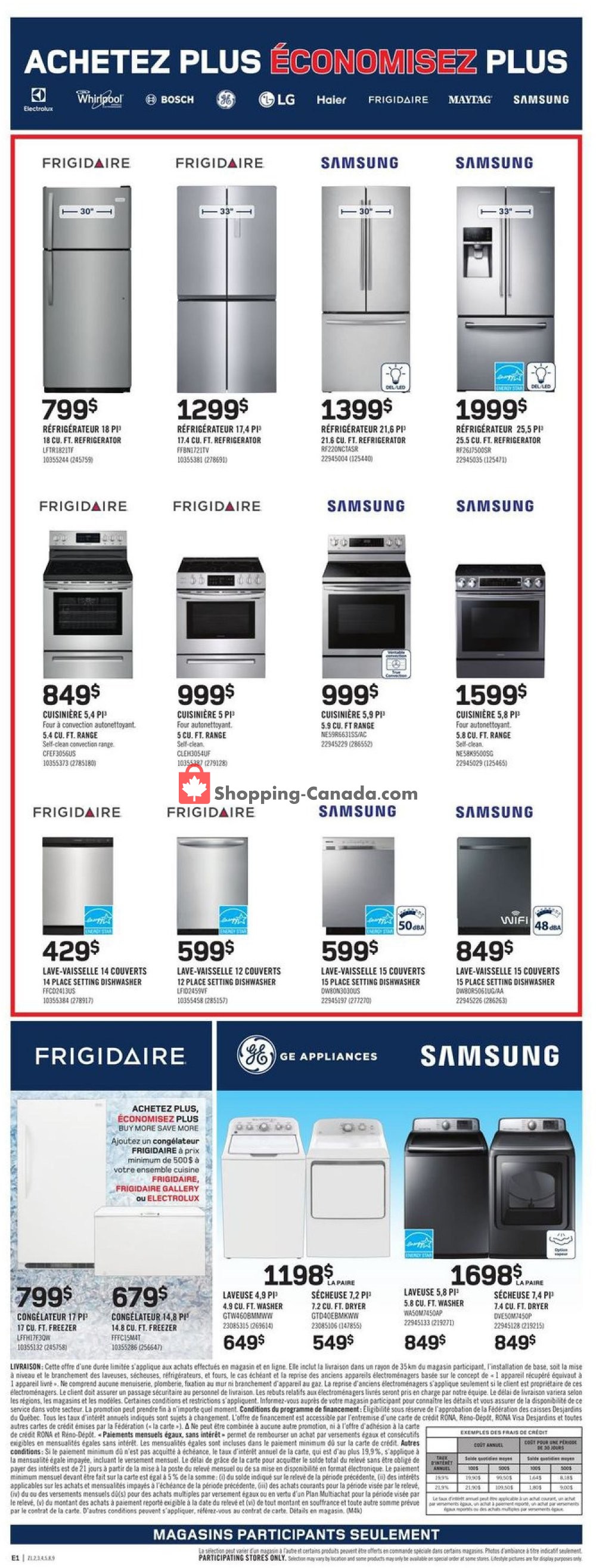 Rona flyer from Thursday September 5, 2019 to Wednesday September 11, 2019 - page 4