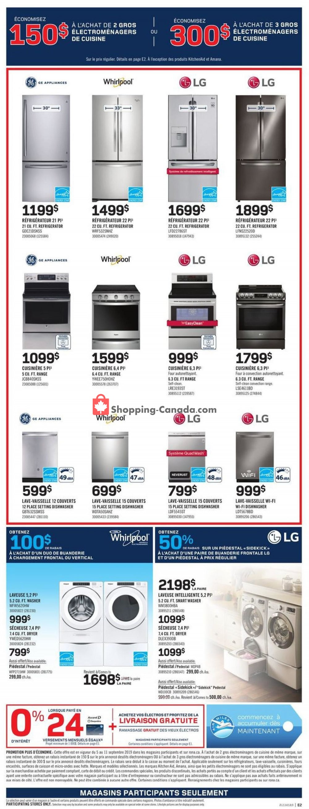 Rona flyer from Thursday September 5, 2019 to Wednesday September 11, 2019 - page 5