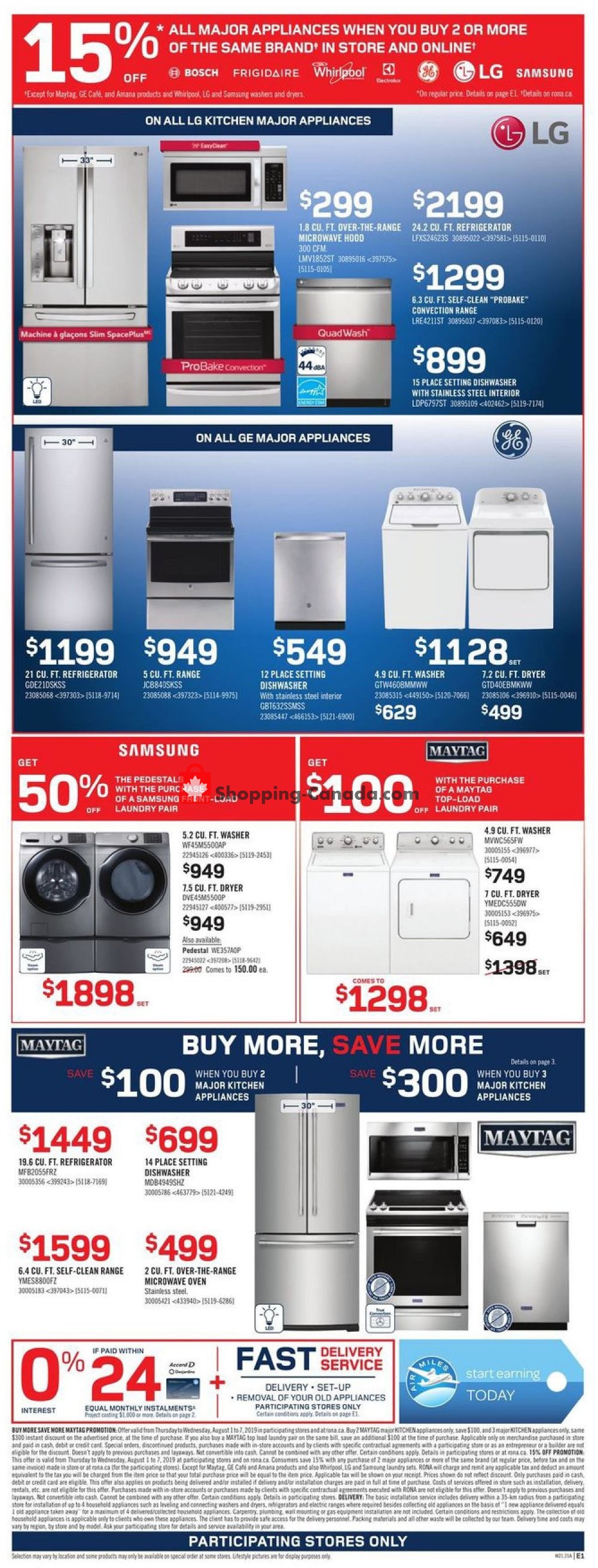 Rona flyer from Thursday August 1, 2019 to Wednesday August 7, 2019 - page 3