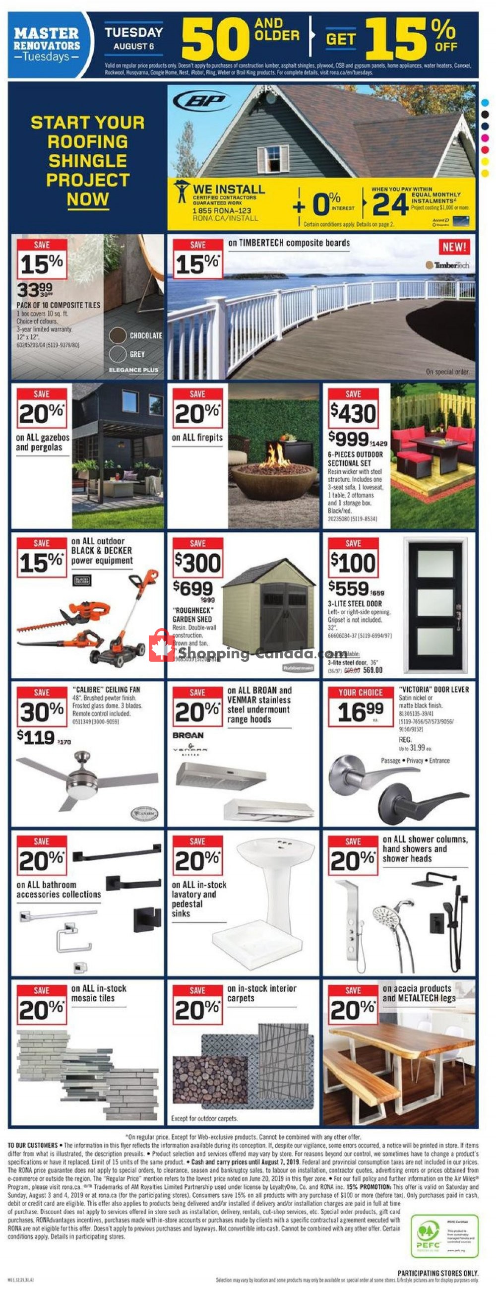 Rona flyer from Thursday August 1, 2019 to Wednesday August 7, 2019 - page 4