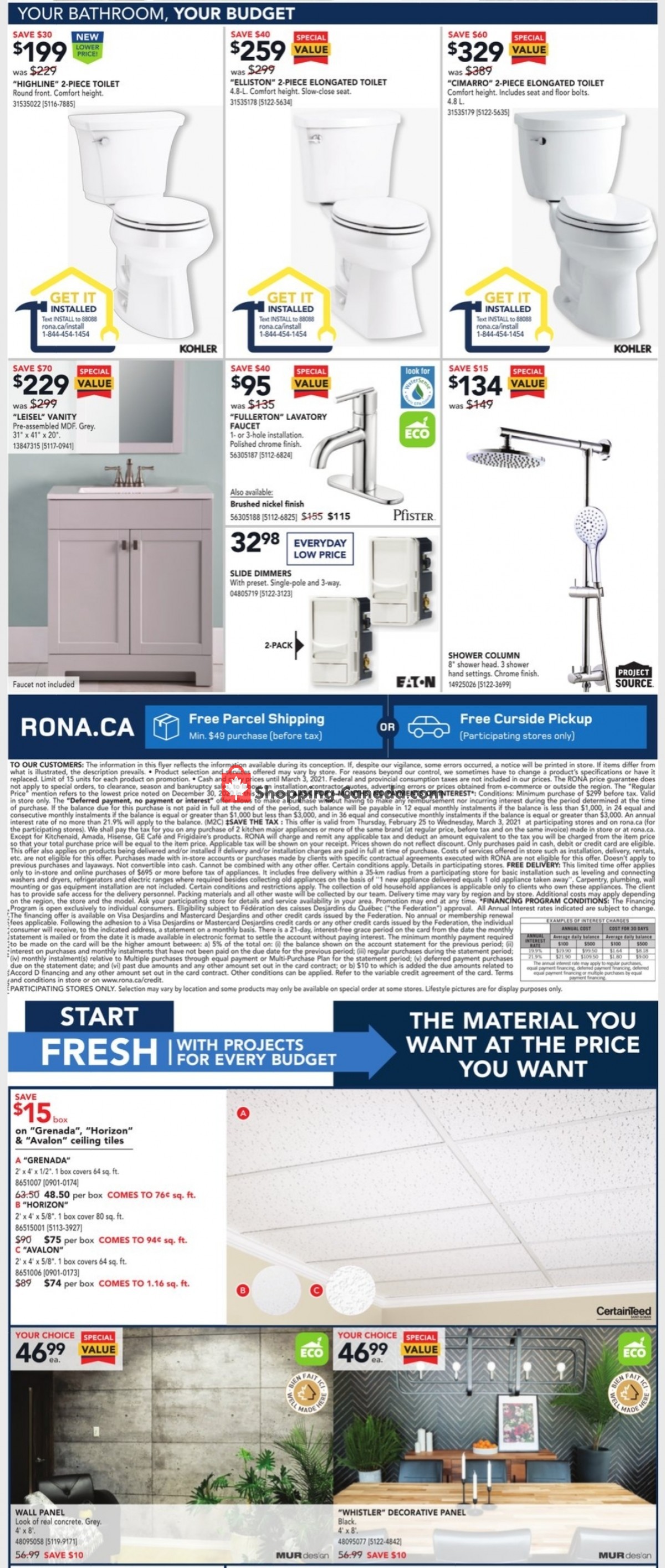 Rona flyer from Thursday February 25, 2021 to Wednesday March 3, 2021 - page 4
