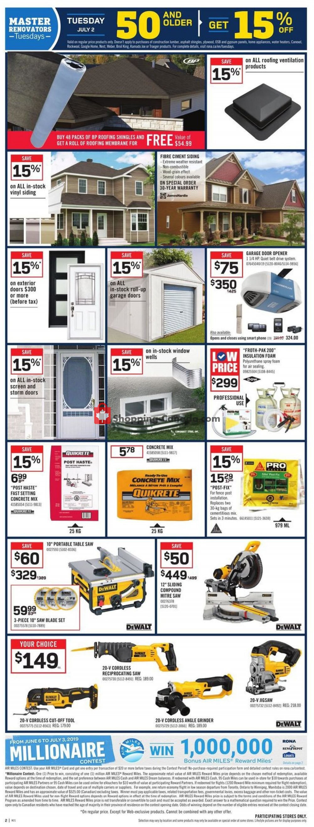 Rona flyer from Thursday June 27, 2019 to Wednesday July 3, 2019 - page 2
