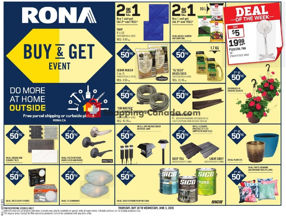 Rona Canada, flyer (Special Offer West) May 28 June 3, 2020