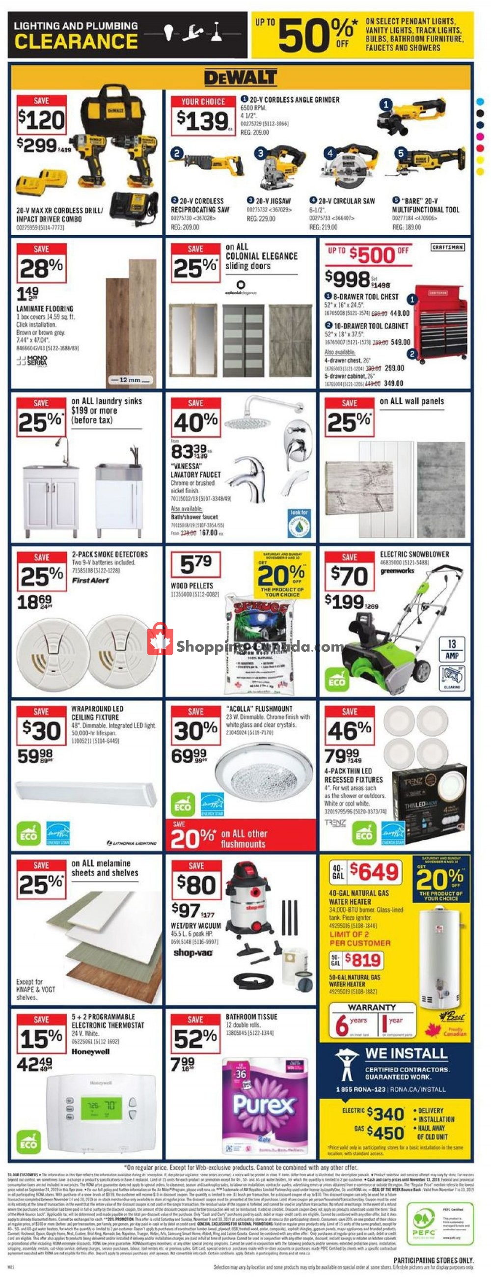 Rona flyer from Thursday November 7, 2019 to Wednesday November 13, 2019 - page 8
