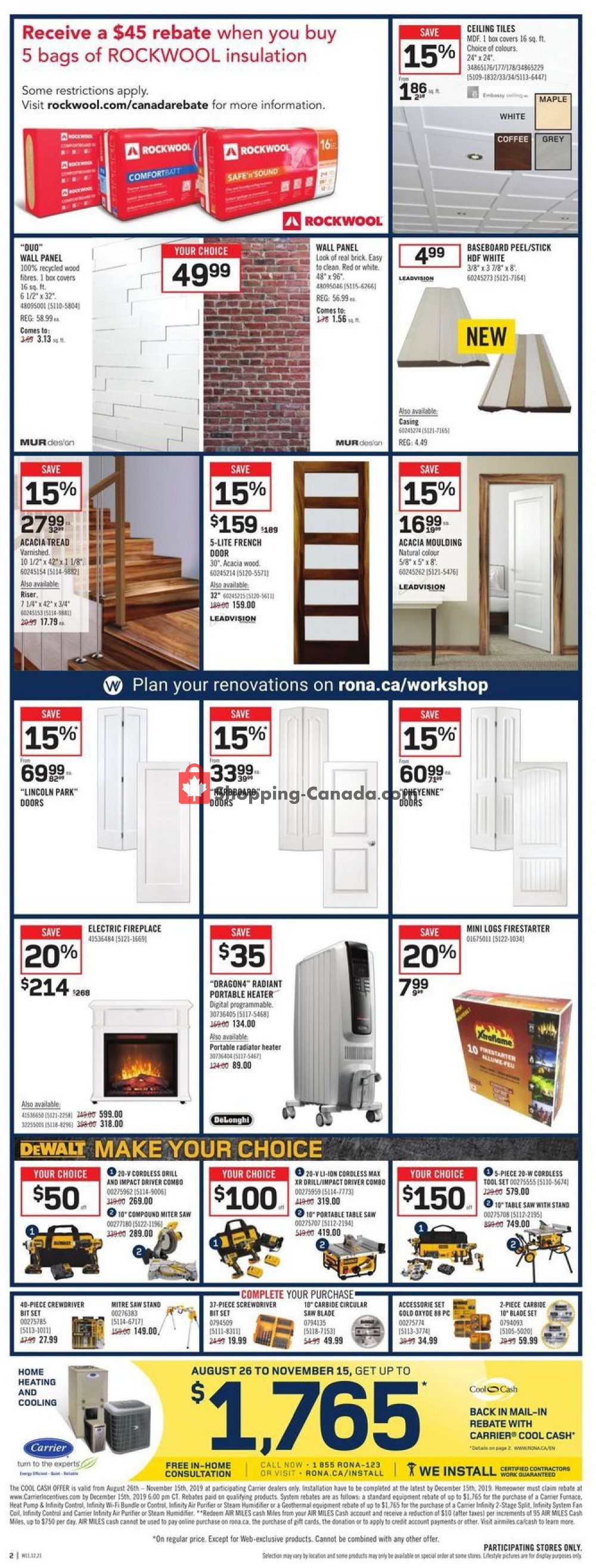 Rona flyer from Thursday October 3, 2019 to Wednesday October 9, 2019 - page 2
