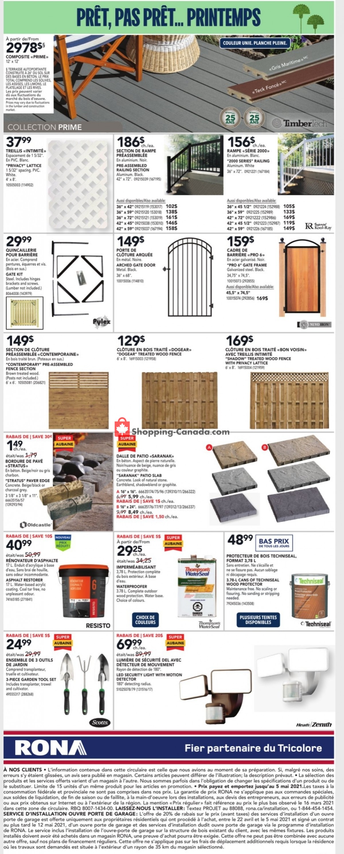 Rona flyer from Thursday April 29, 2021 to Wednesday May 5, 2021 - page 3