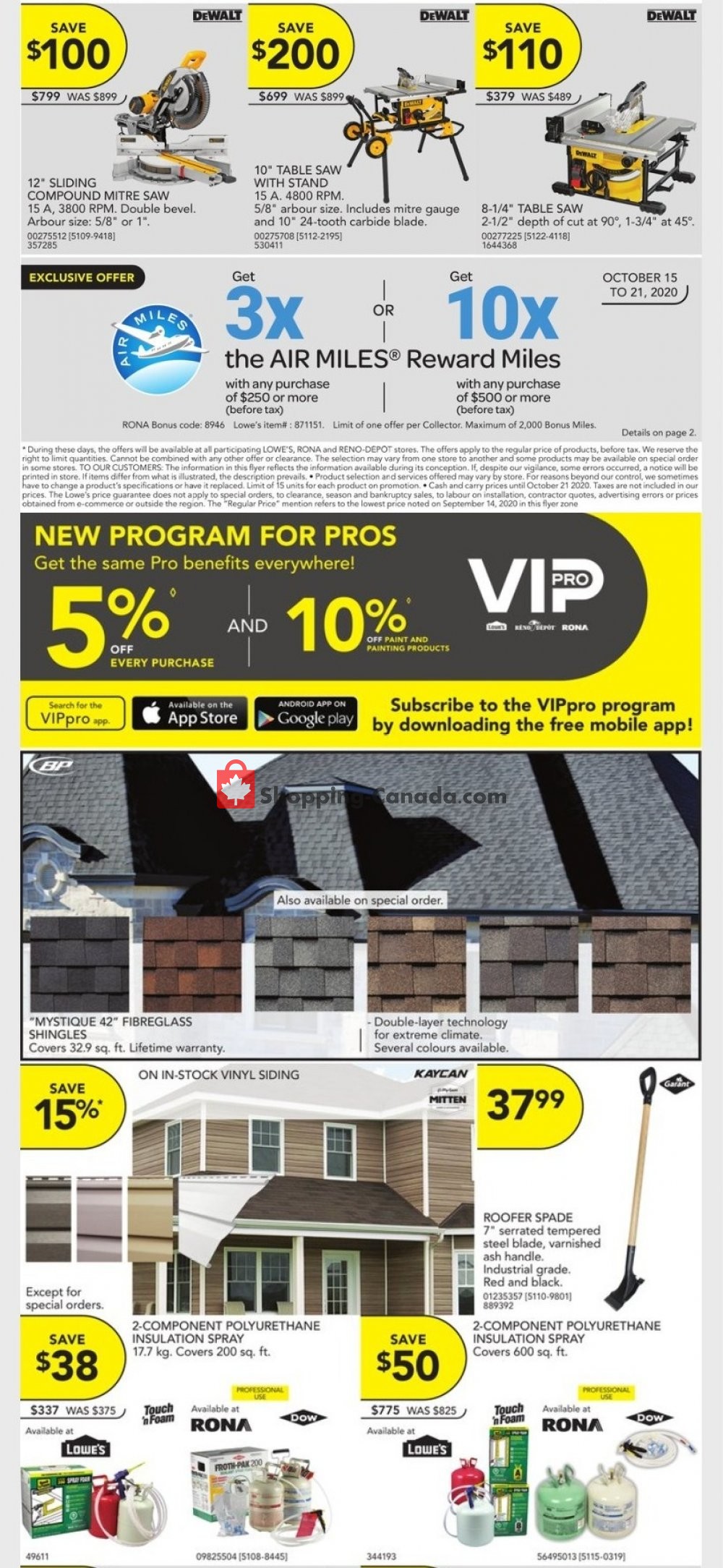 Rona flyer from Thursday October 15, 2020 to Wednesday October 21, 2020 - page 2