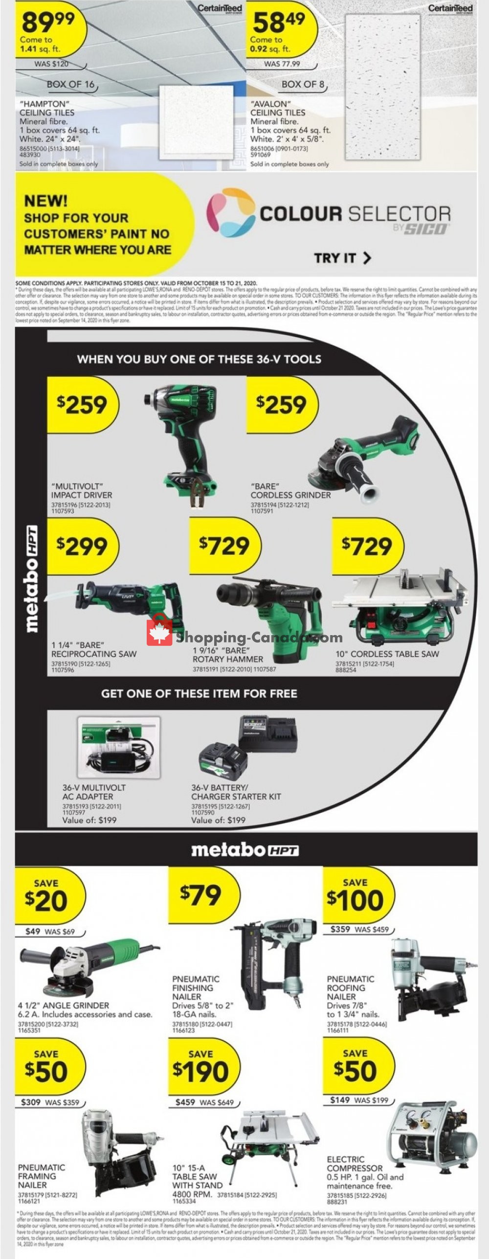 Rona flyer from Thursday October 15, 2020 to Wednesday October 21, 2020 - page 4