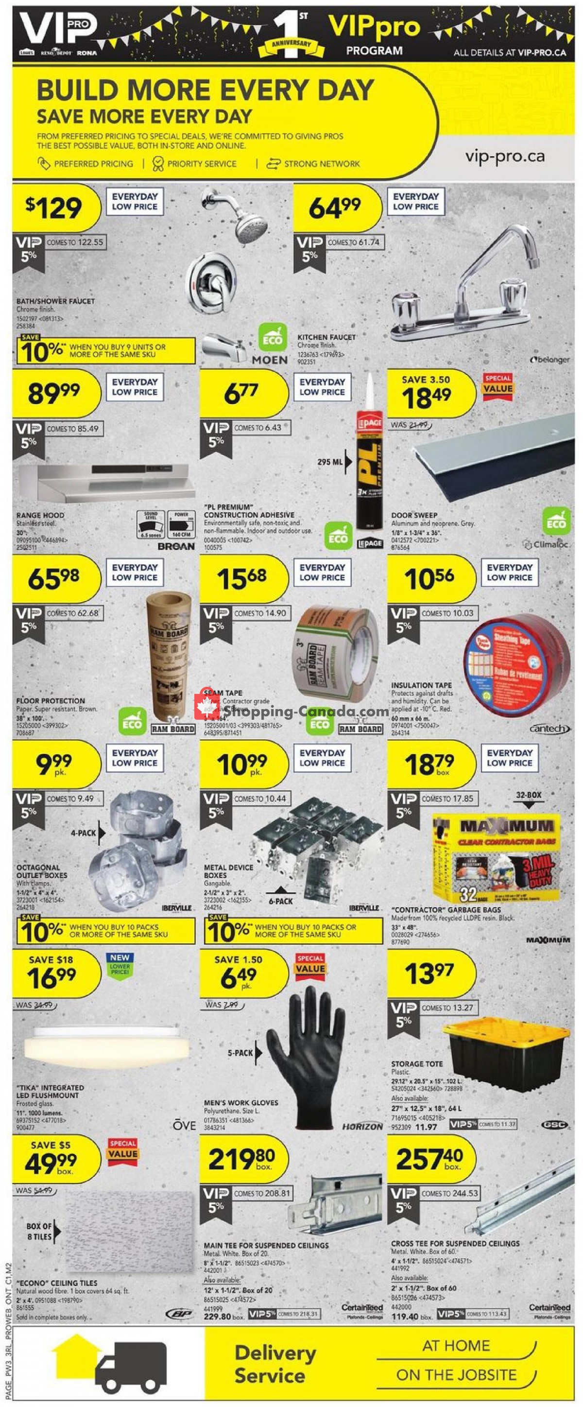 Rona flyer from Thursday September 9, 2021 to Wednesday September 15, 2021 - page 3