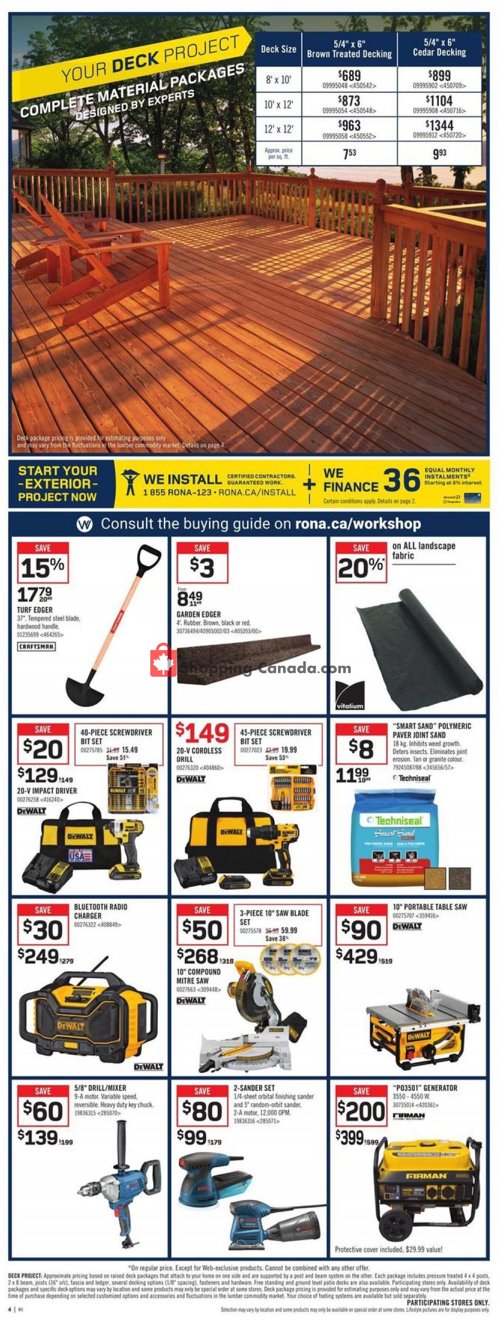 Rona flyer from Thursday May 9, 2019 to Wednesday May 15, 2019 - page 4