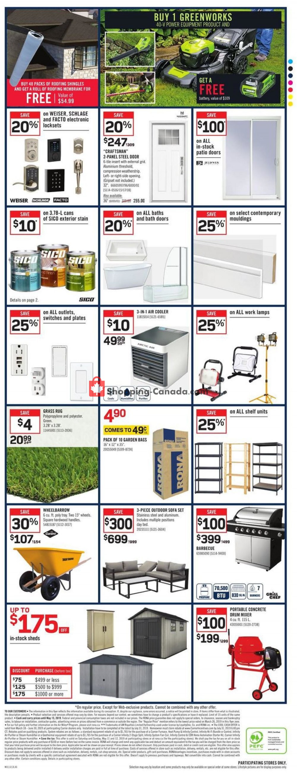 Rona flyer from Thursday May 9, 2019 to Wednesday May 15, 2019 - page 8