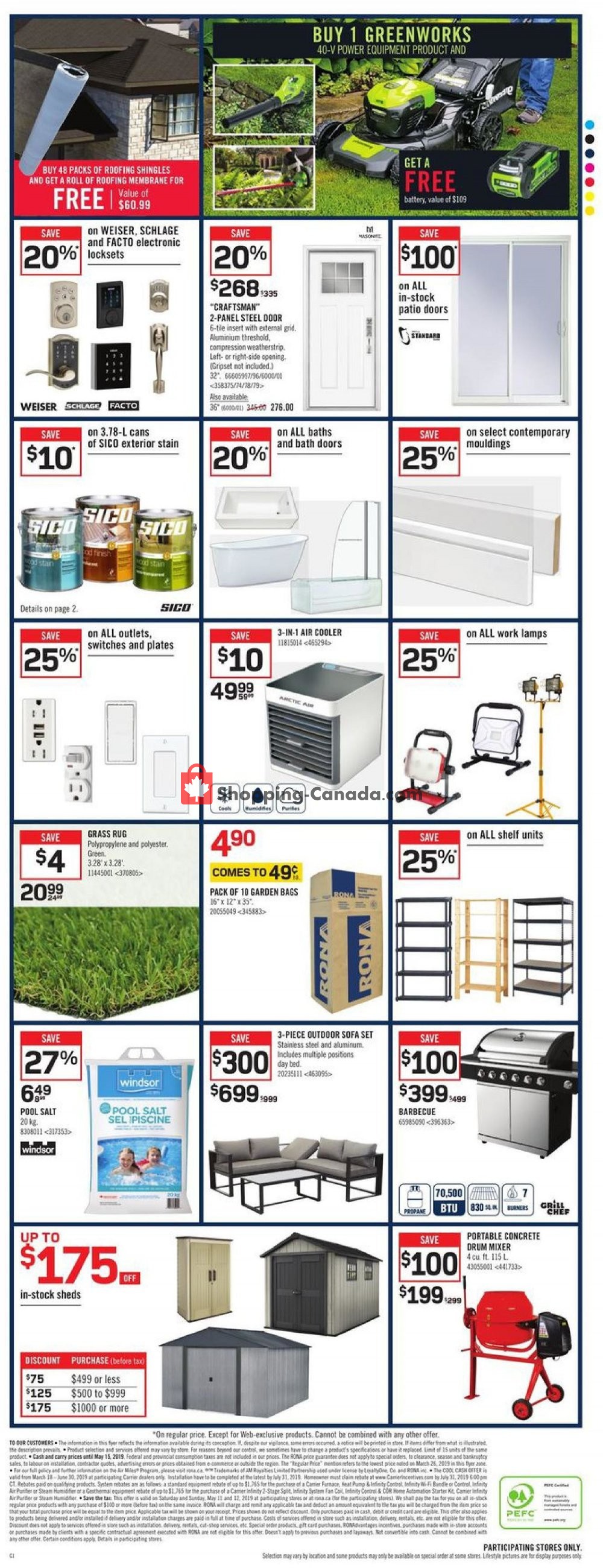 Rona flyer from Thursday May 9, 2019 to Wednesday May 15, 2019 - page 10