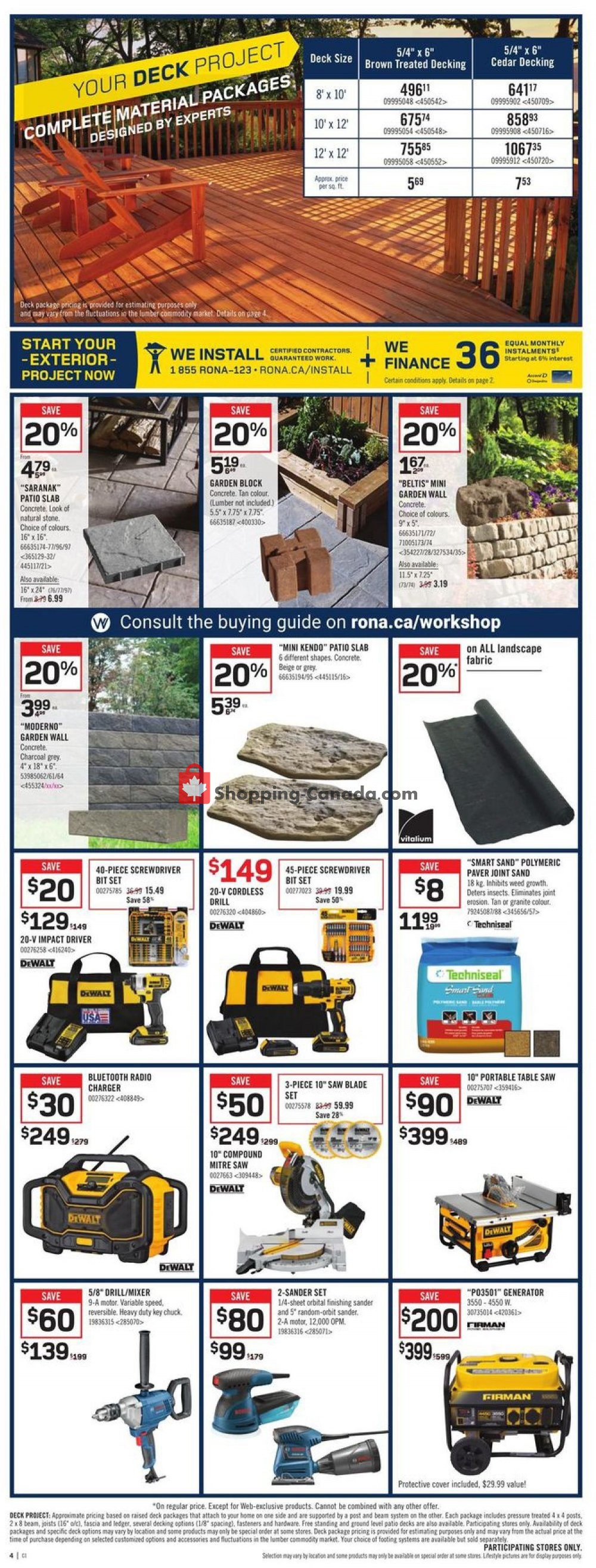 Rona flyer from Thursday May 9, 2019 to Wednesday May 15, 2019 - page 4